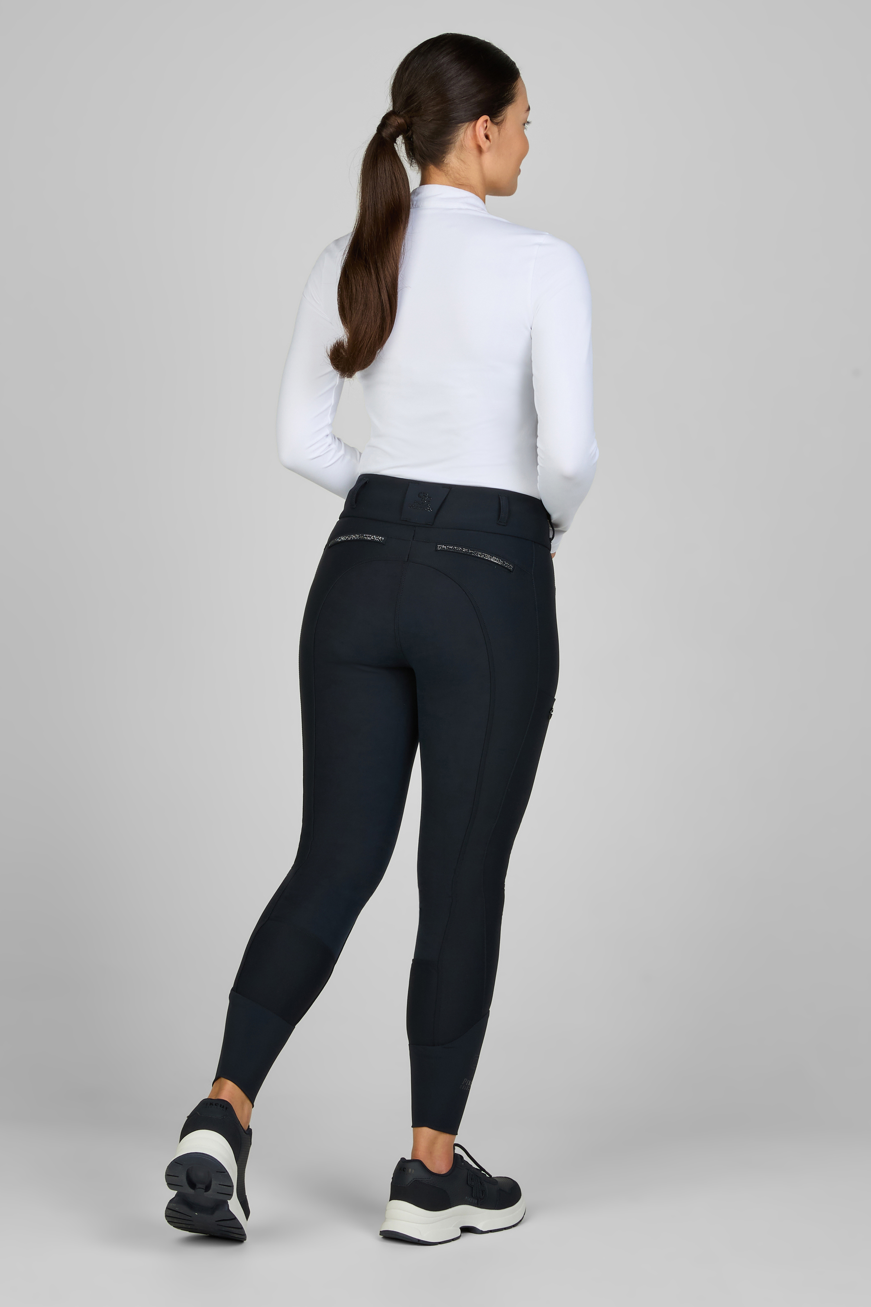Riding breeches ladies Laure artificial leather full seat