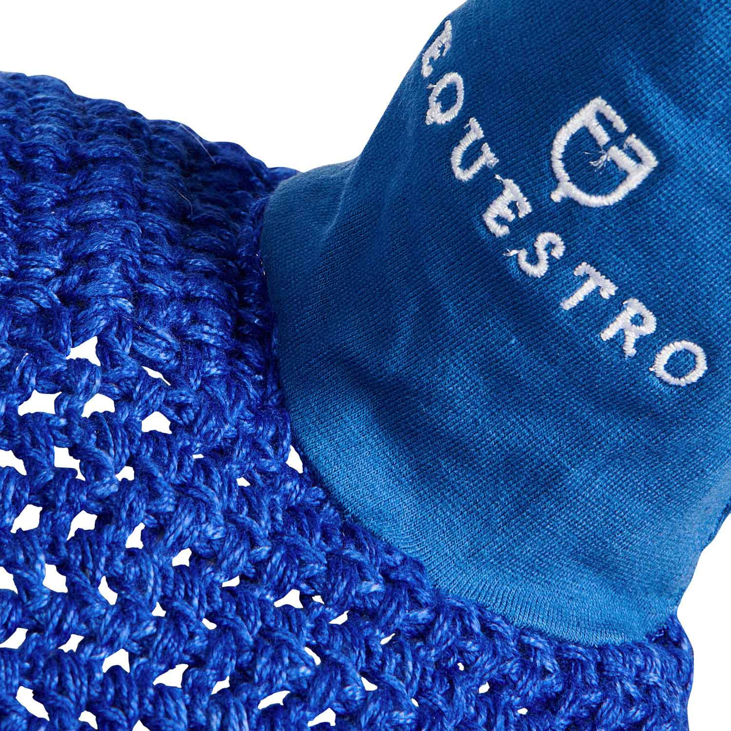 Gestrickte Fliegenhaube mit elastischem Stirnriemen