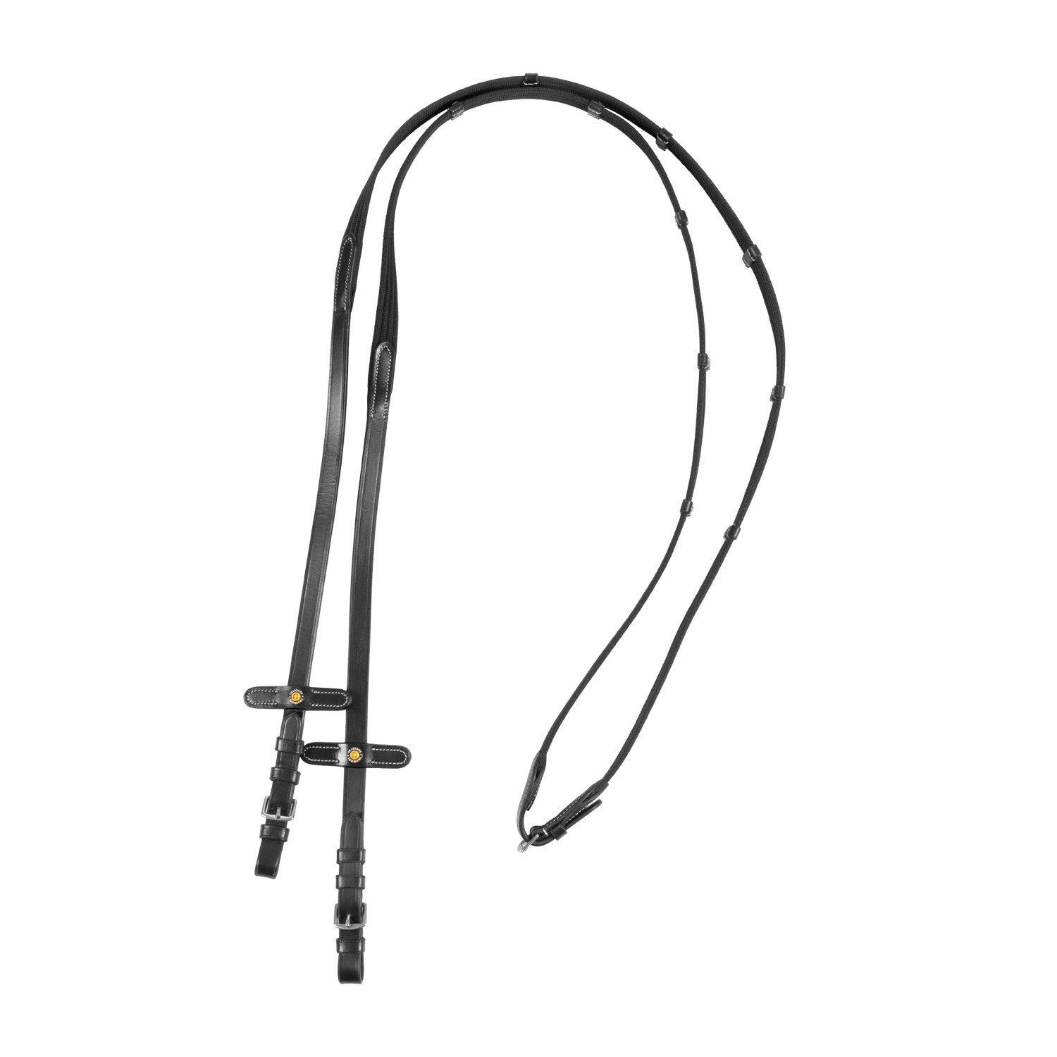 Lederzügel mit Gurtband