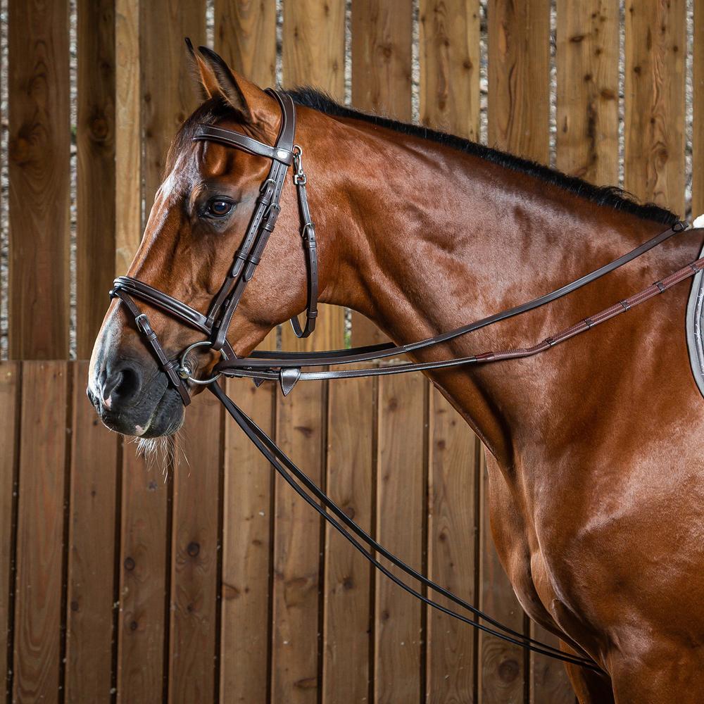 Ausbindezügel komplett aus Leder 1/2"