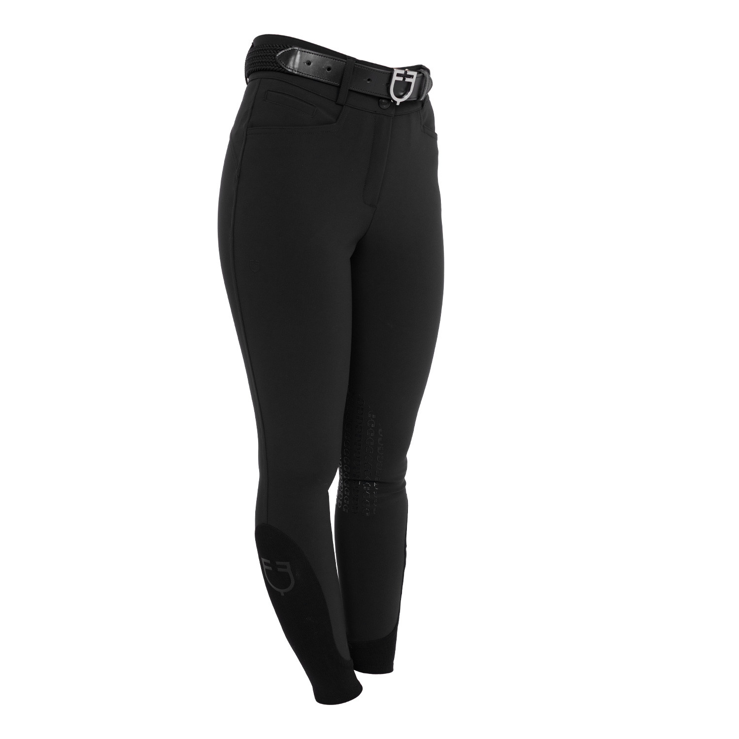 Damen-Reithose High-Waist mit Kniebesatz