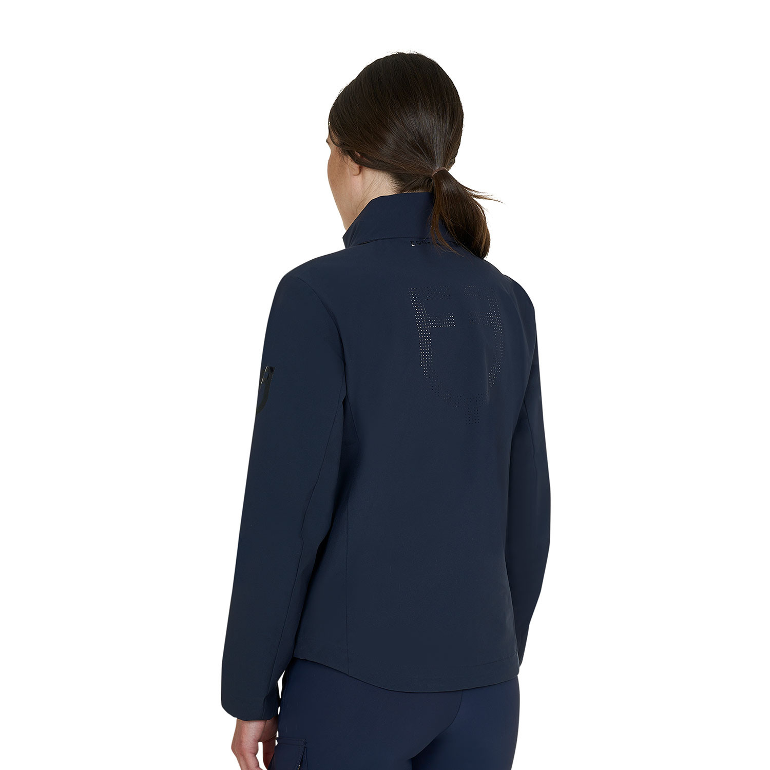 Softshelljacke für Damen mit Logo auf dem Rücken