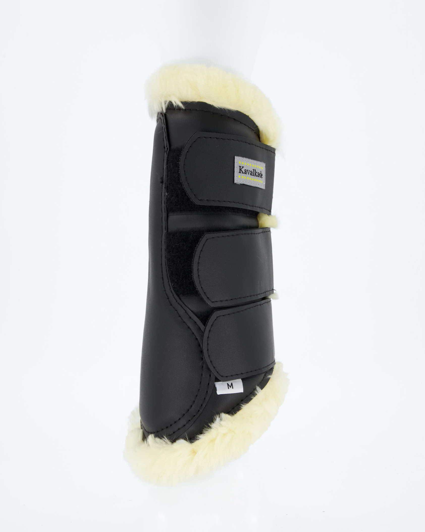 Imitation leather gaiters "Show" - imitation fur