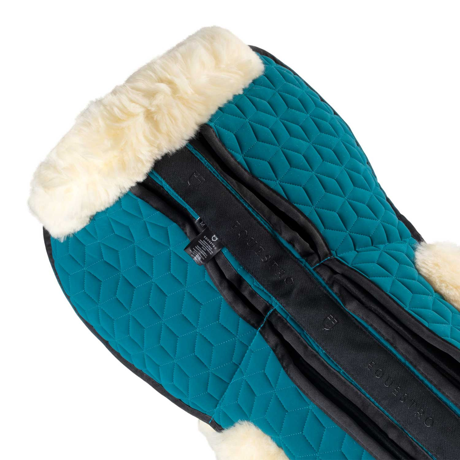 Elastan-Sattelkissen mit Taschen und Lammfellfutter