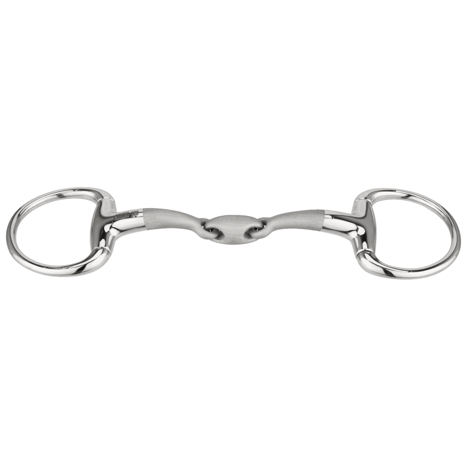 SATINOX Olive head snaffle bit 14 mm double broken - stainless steel