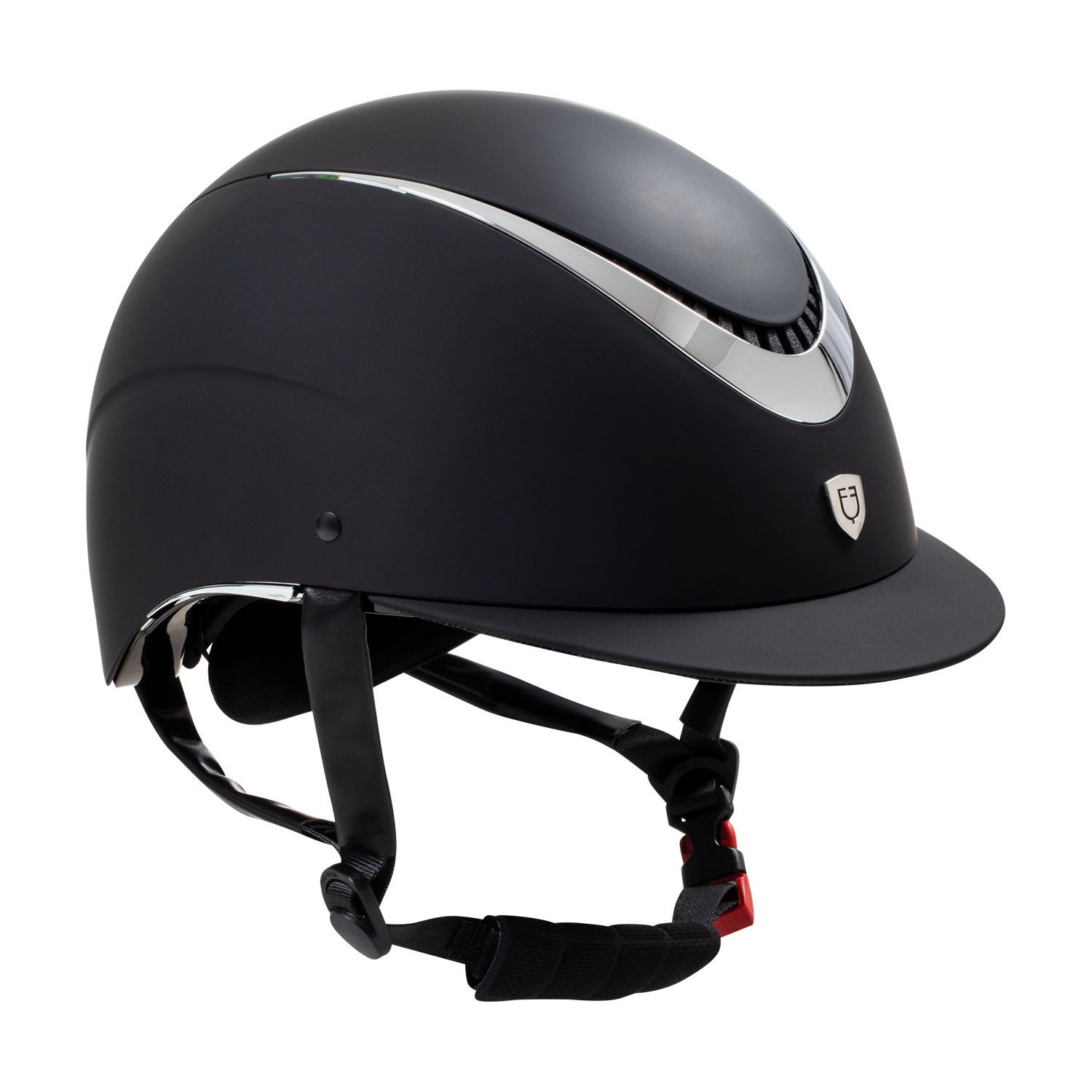 Unisex-Helm mit glänzendem Rahmen Zulassung EN 1384-2023