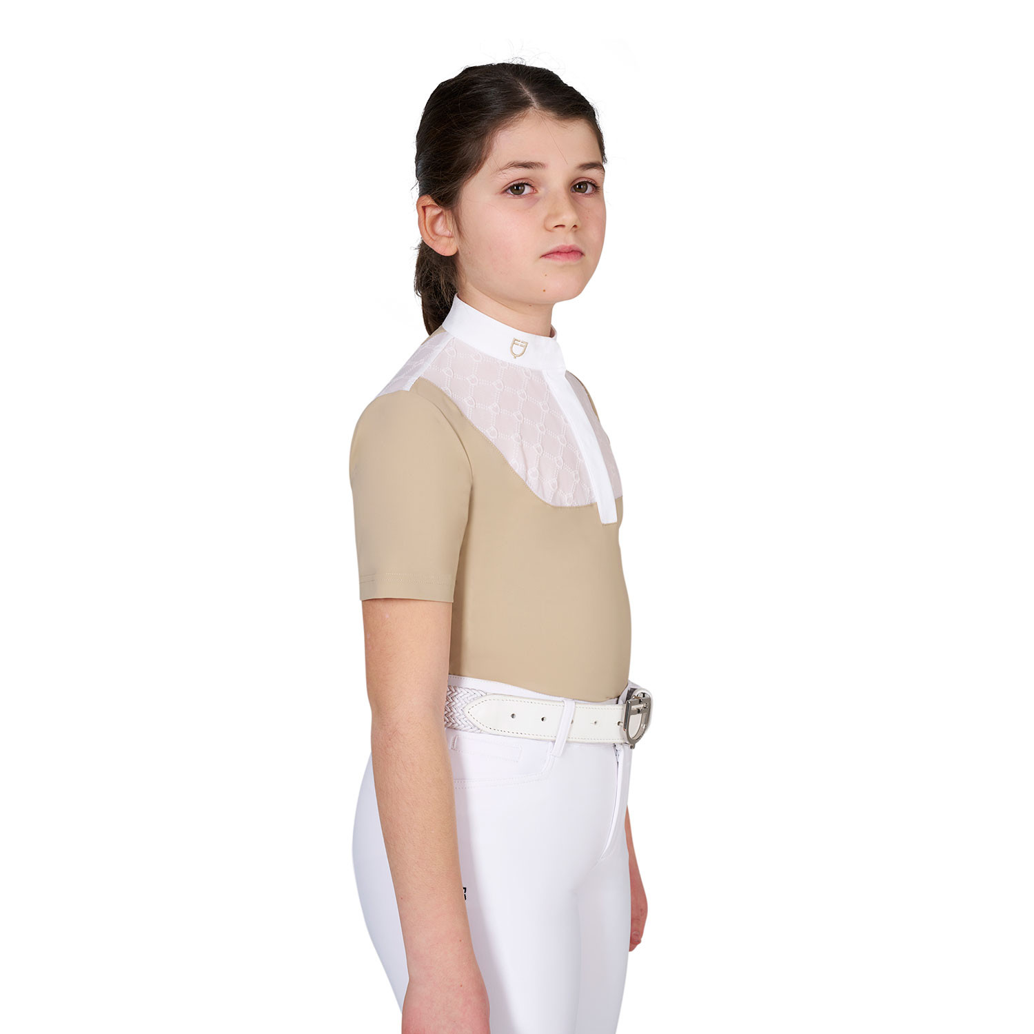 Mädchen-Turnierpolo mit Tüll