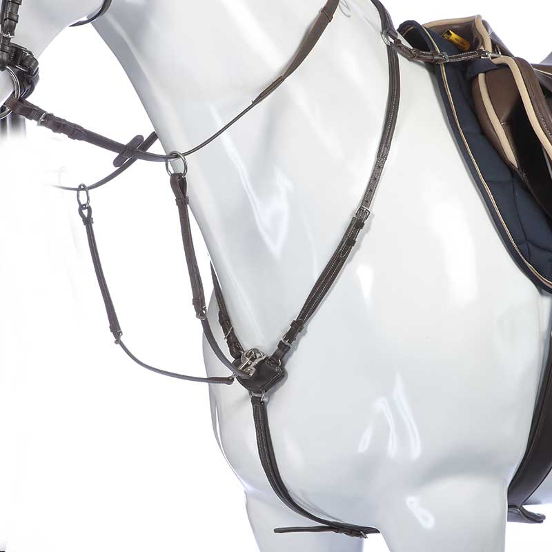 Breastplate soft leather "Decor" 3-pc.