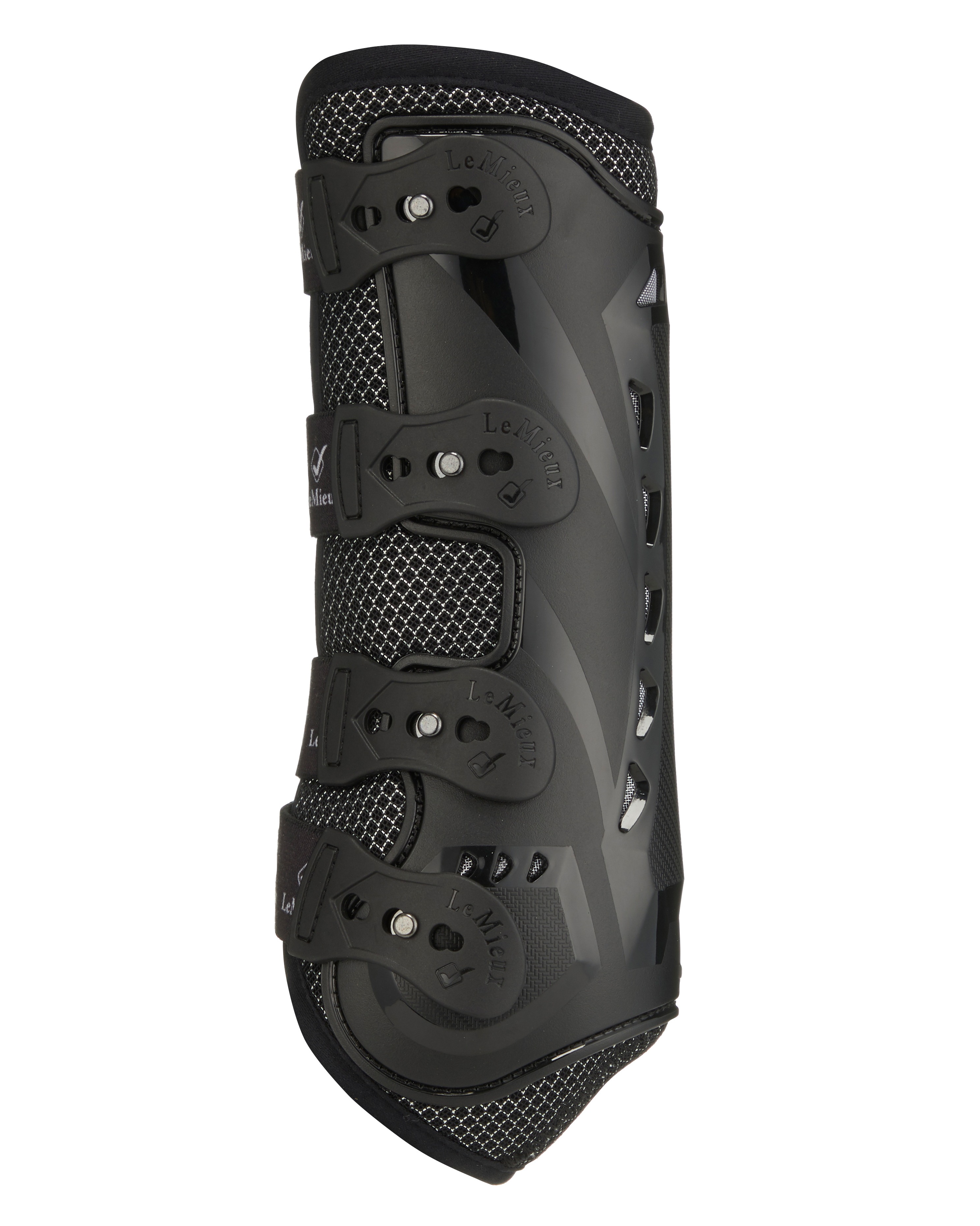 Gamaschen hinten Ultramesh in schwarz