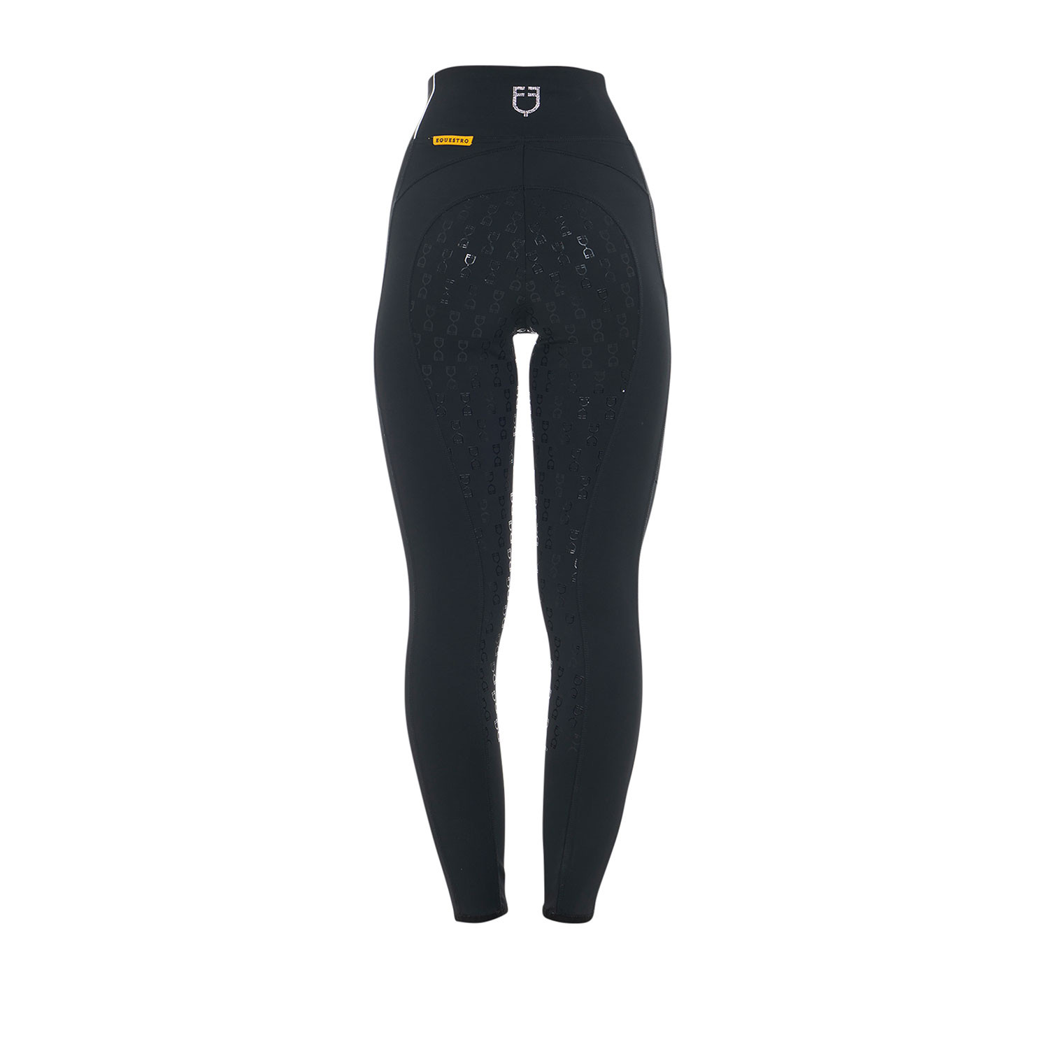 Taillierte Damen-Leggings mit Strasssteinen