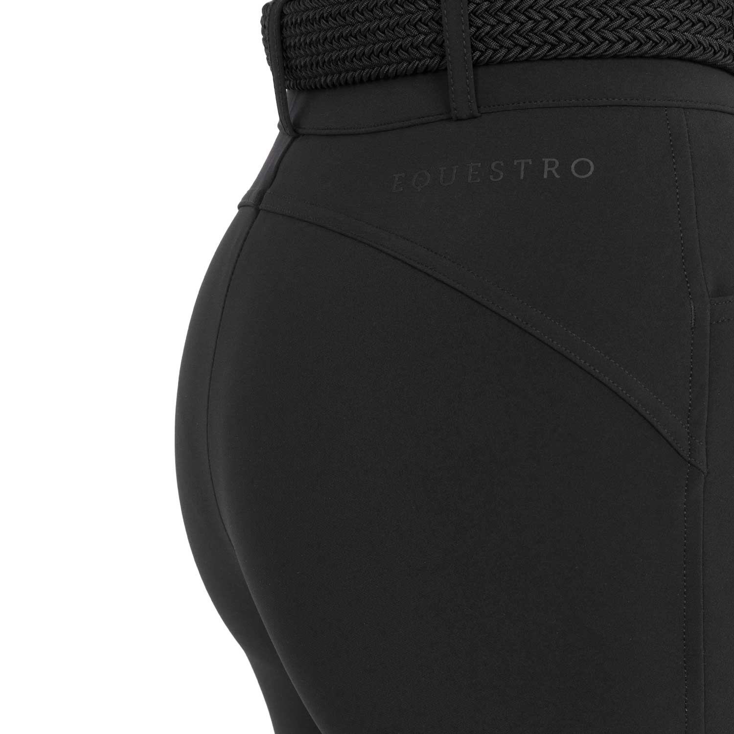 Damen-Reithose High-Waist mit Kniebesatz