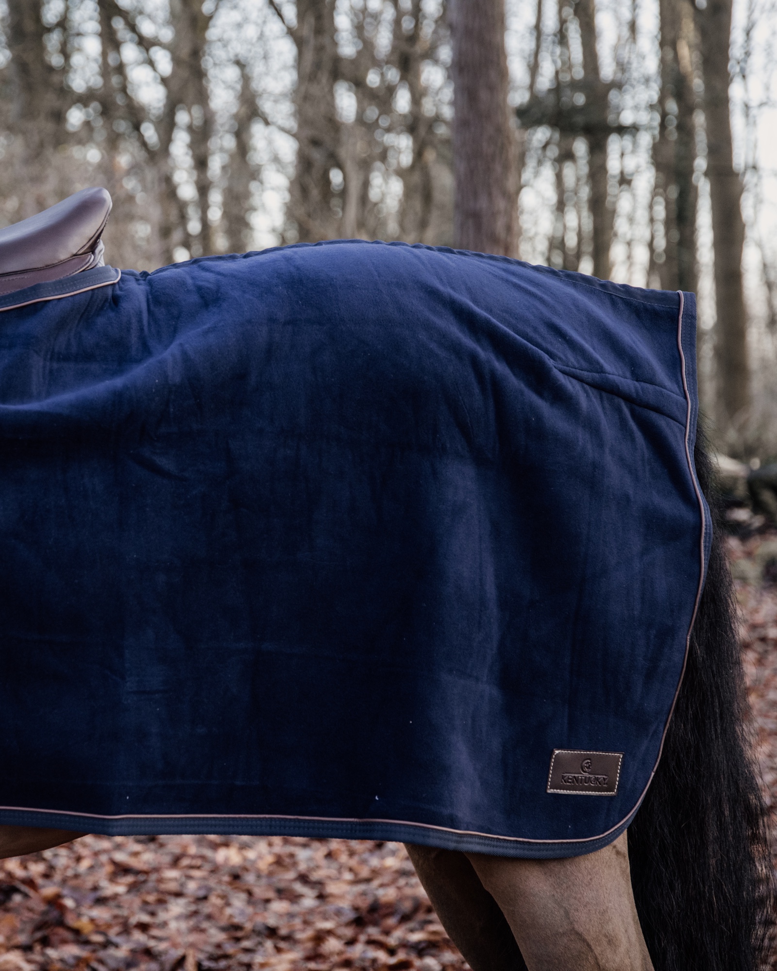 Riding rug square heavy fleece