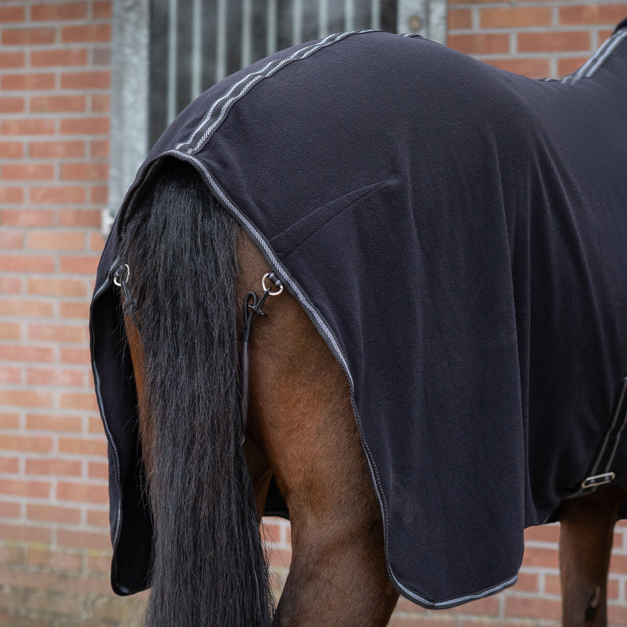 Abschwitzdecke Terry-dry in schwarz