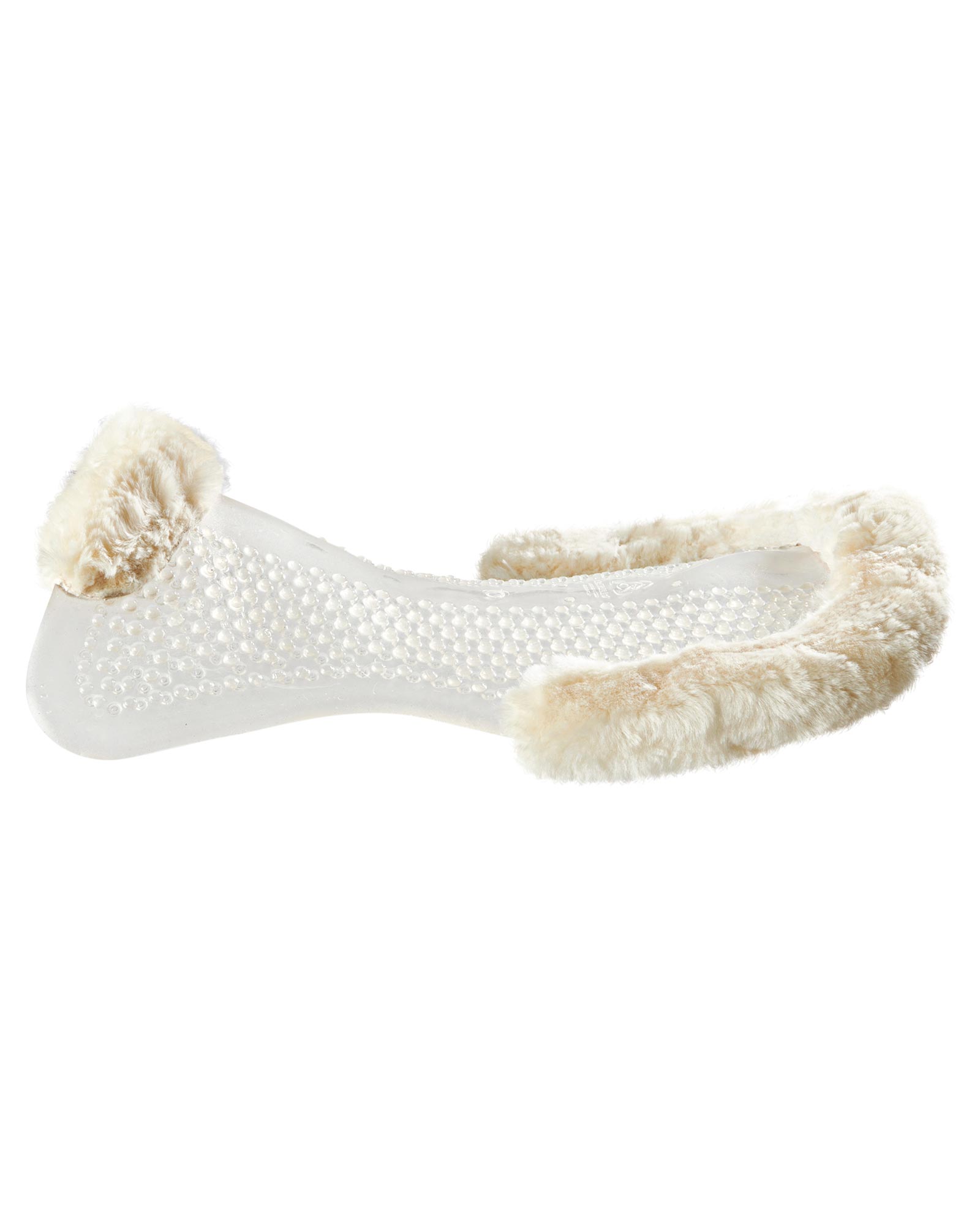 Massage gel pad with lambskin edge