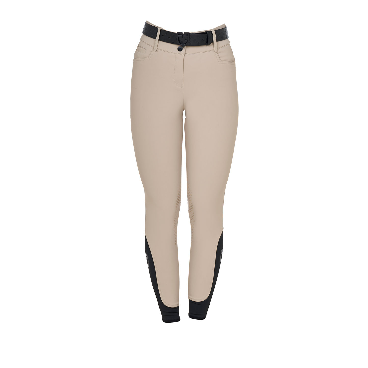 Damen-Reithose High Waist mit Strass-Logo