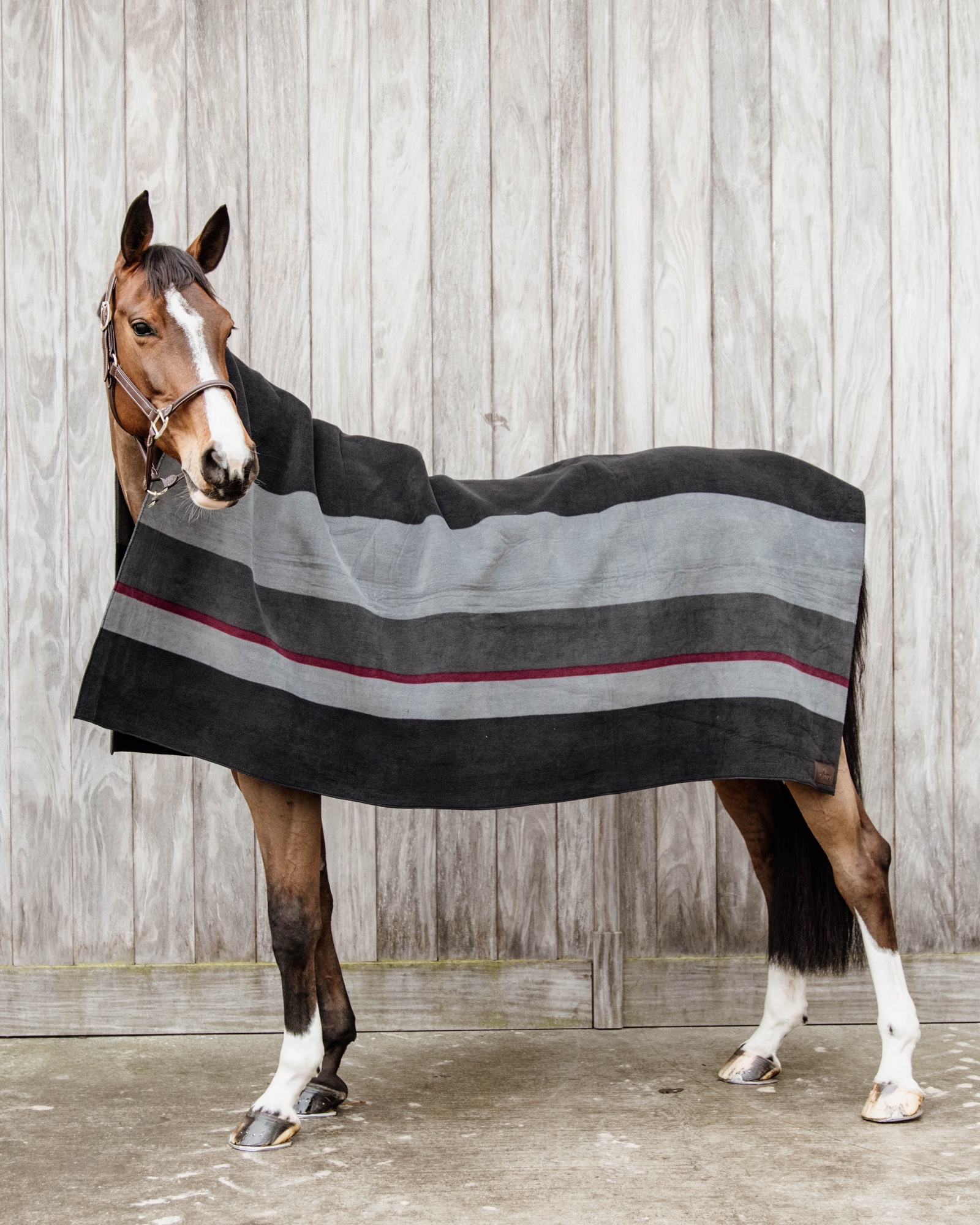 Square Stripes Heavy fleece blanket