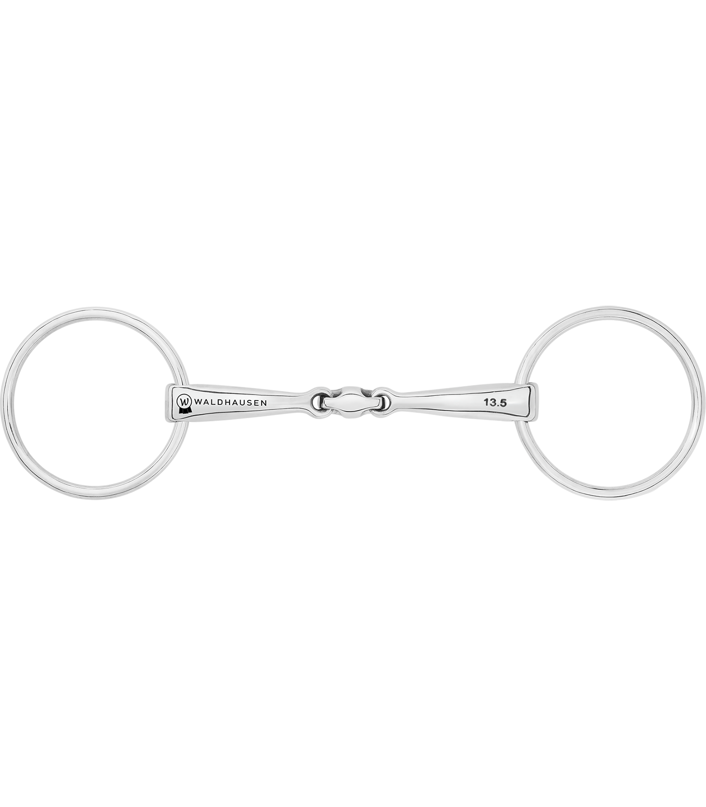 Mors de filet avec système de verouillage, brisure double