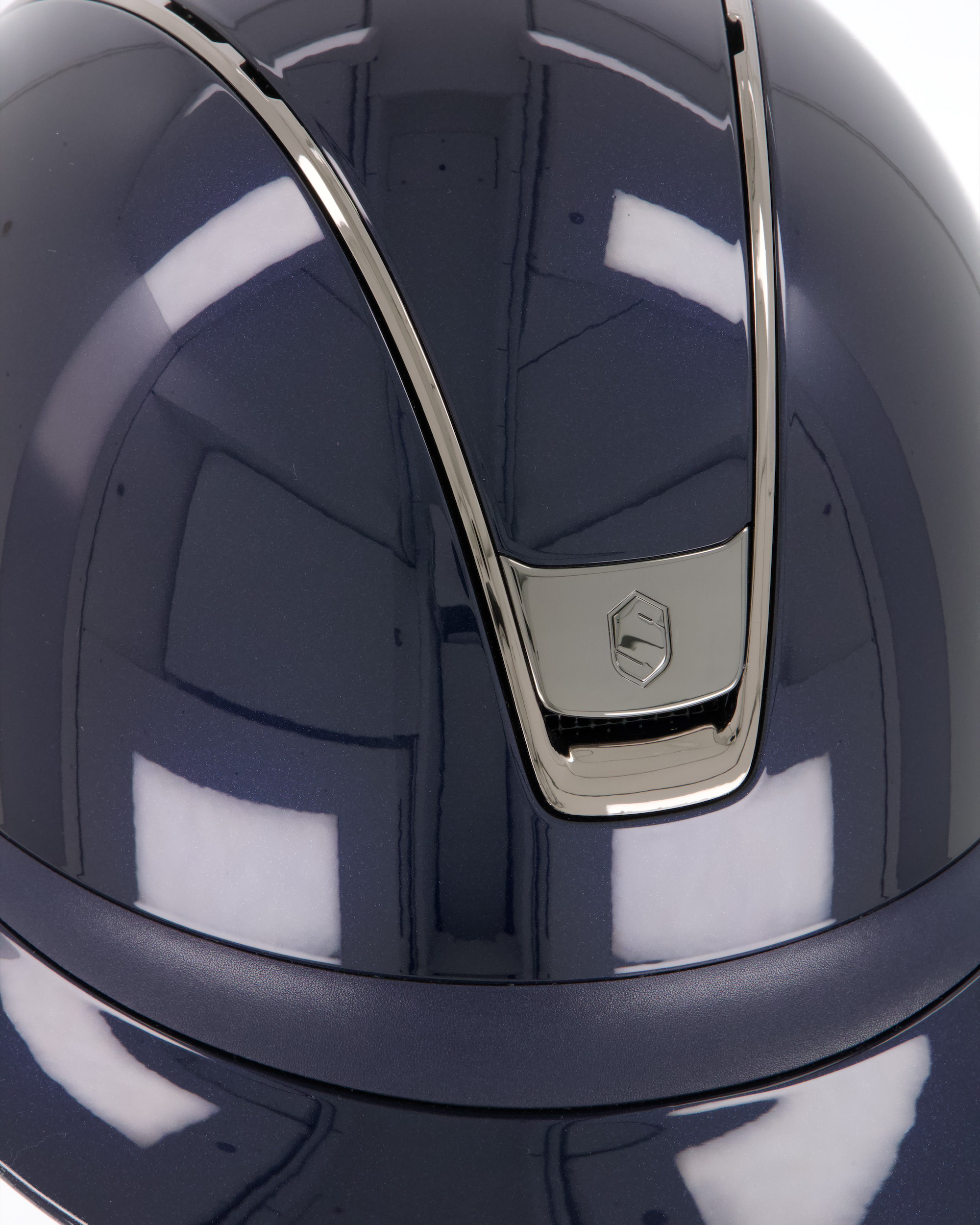 Reithelm 2.0 Miss Shield Shadowglossy Chrome Black in Blau