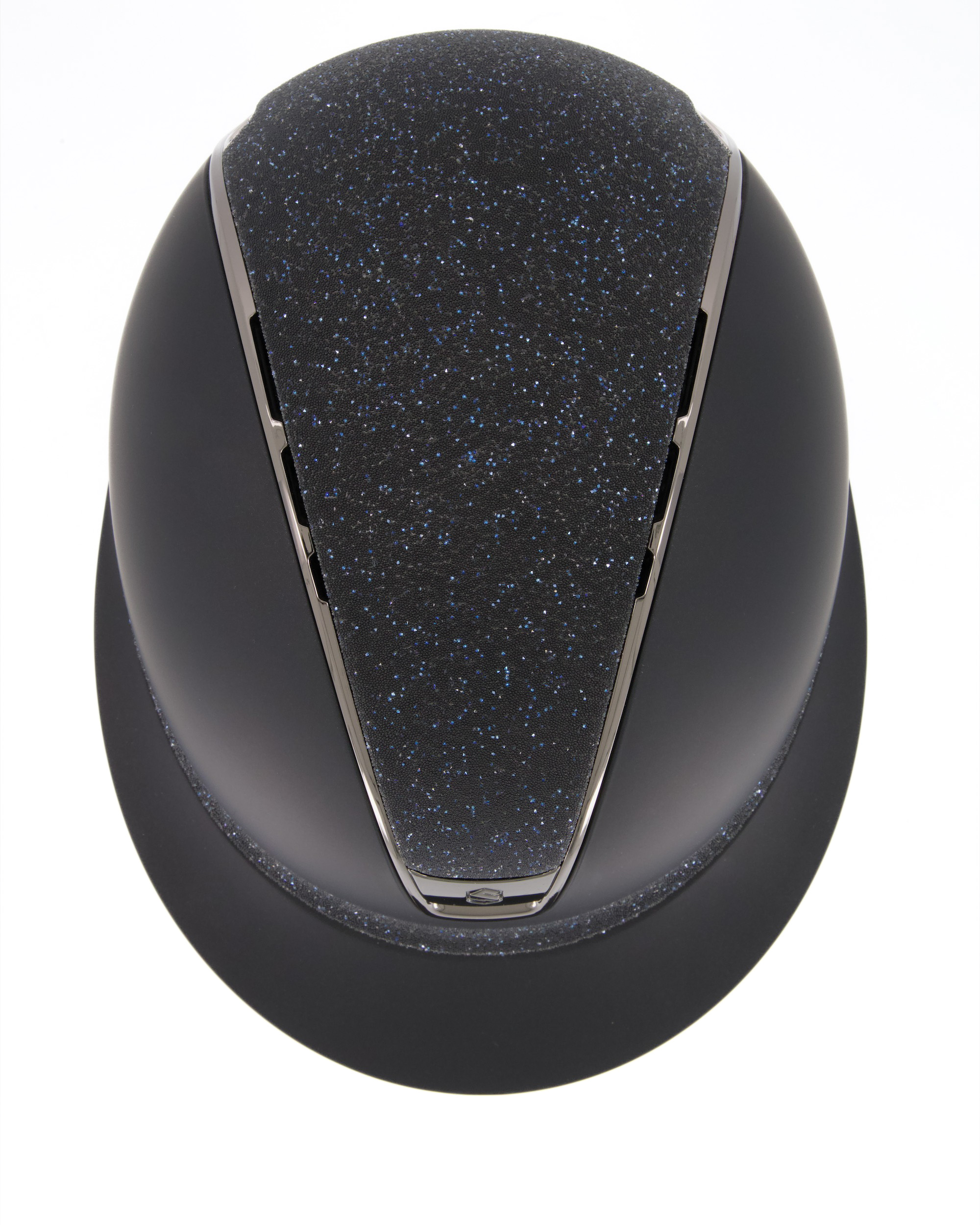 Reithelm 2.0 Miss Shield Shadowmatt black, Top u. Frontal Band Crystal Fabric Summer Nights, Trim u. Blason Chrome Black