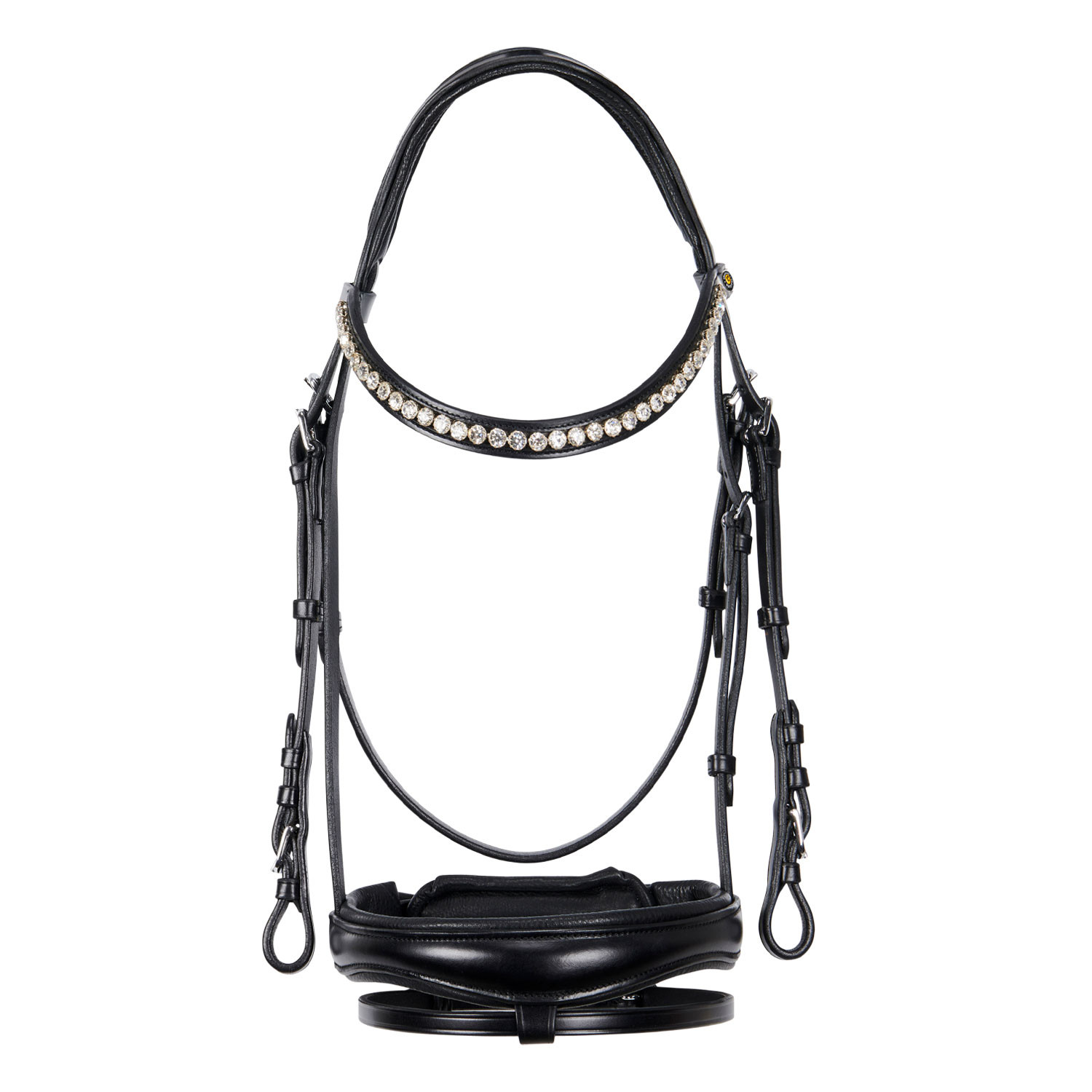 Englisches Leder-Trense mit Glitzer NEU