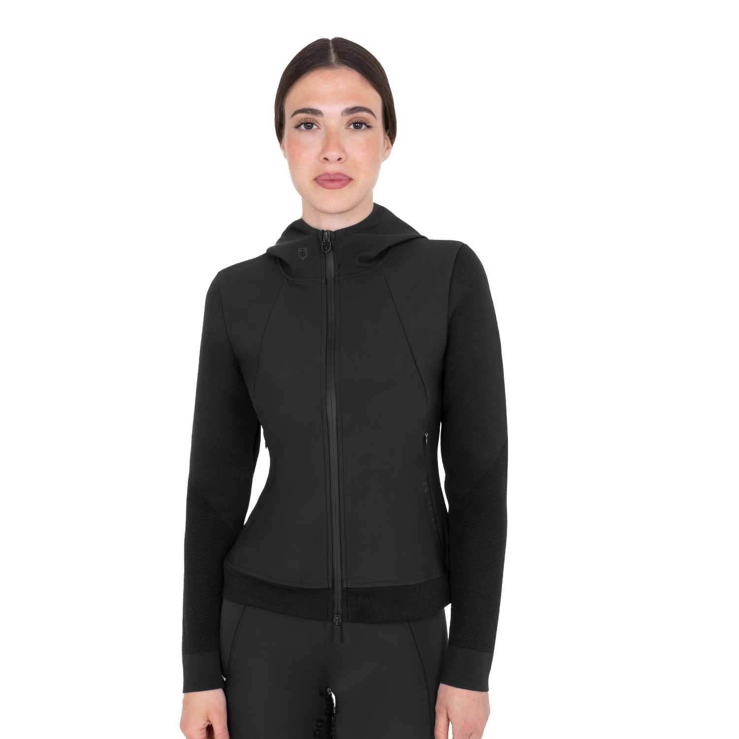 Technisches Kapuzensweatshirt für Damen mit Micro-Mesh-Einsätzen