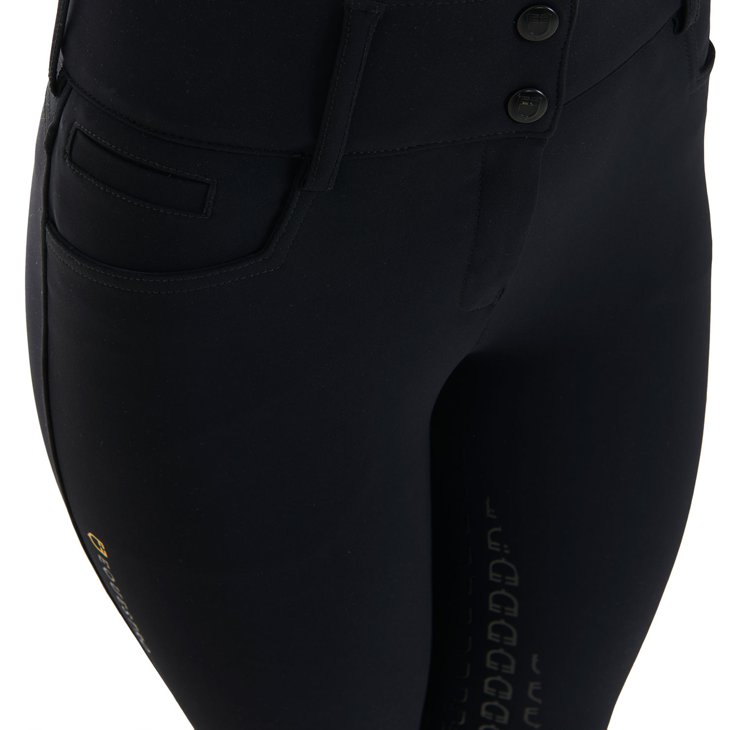 Damen-Reithose High Waist mit Vollbesatz