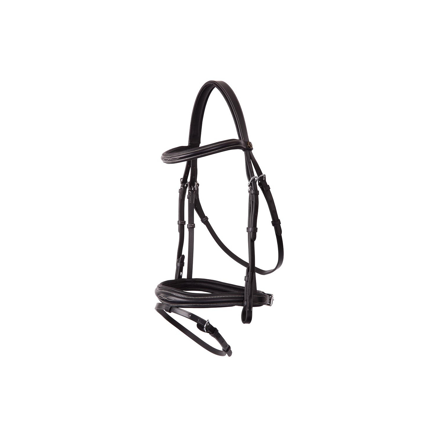 Trensenzaum Cheltenham in schwarz/silber