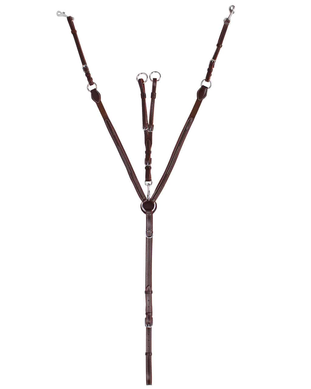 Front harness with luxury stitching