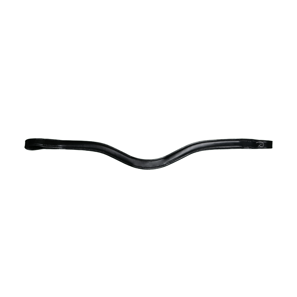 Browband V-shape flat leather