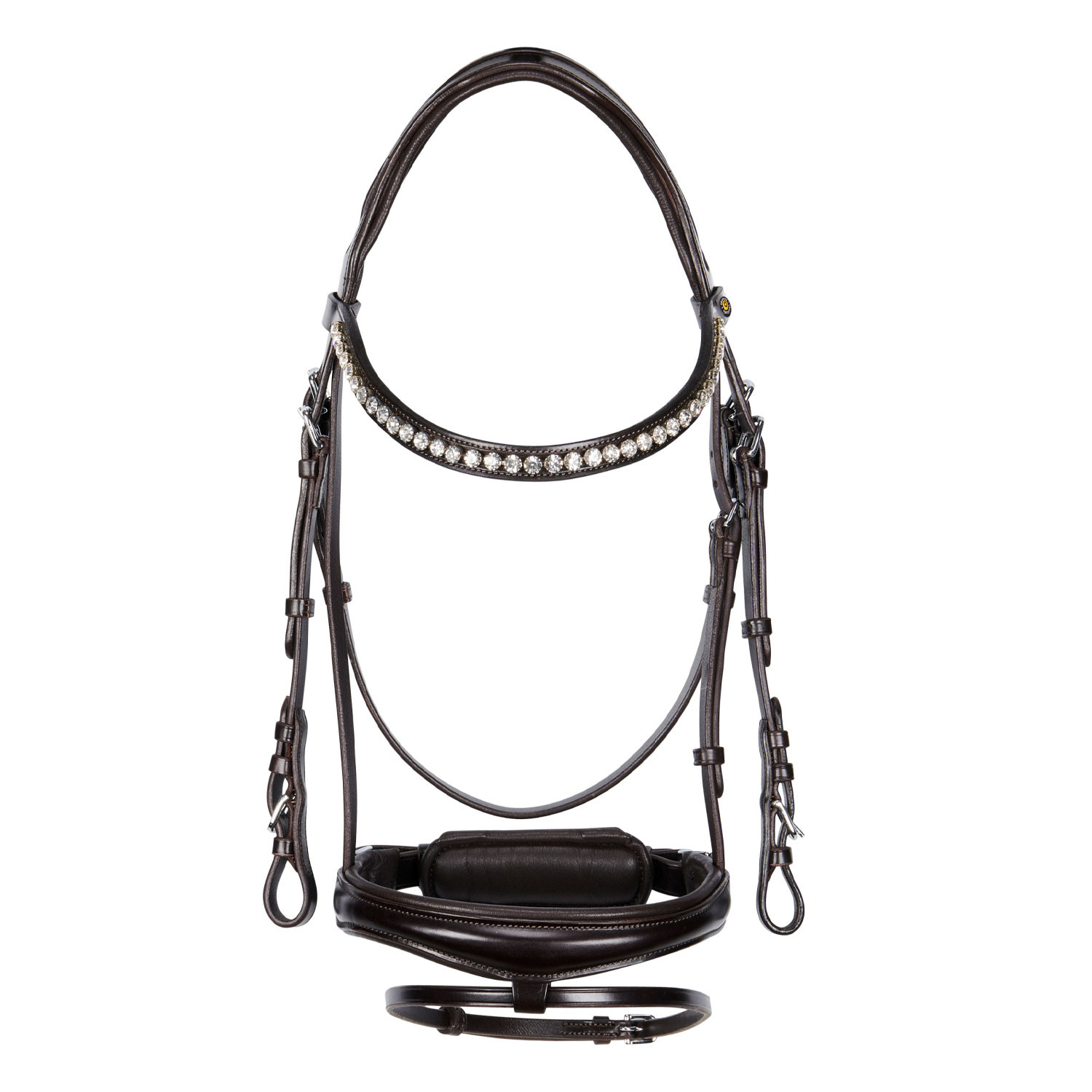 Englisches Leder-Trense mit Glitzer NEU