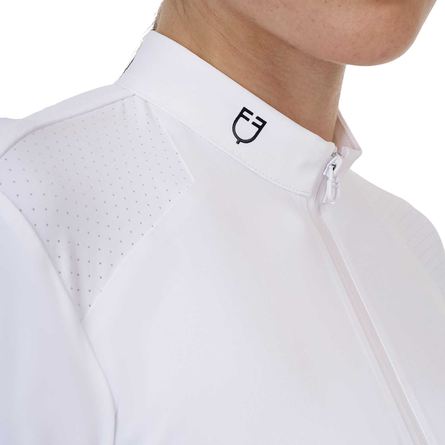 Ridertechnology Turnier-Polo-Shirt Langarm mit Reißverschluss