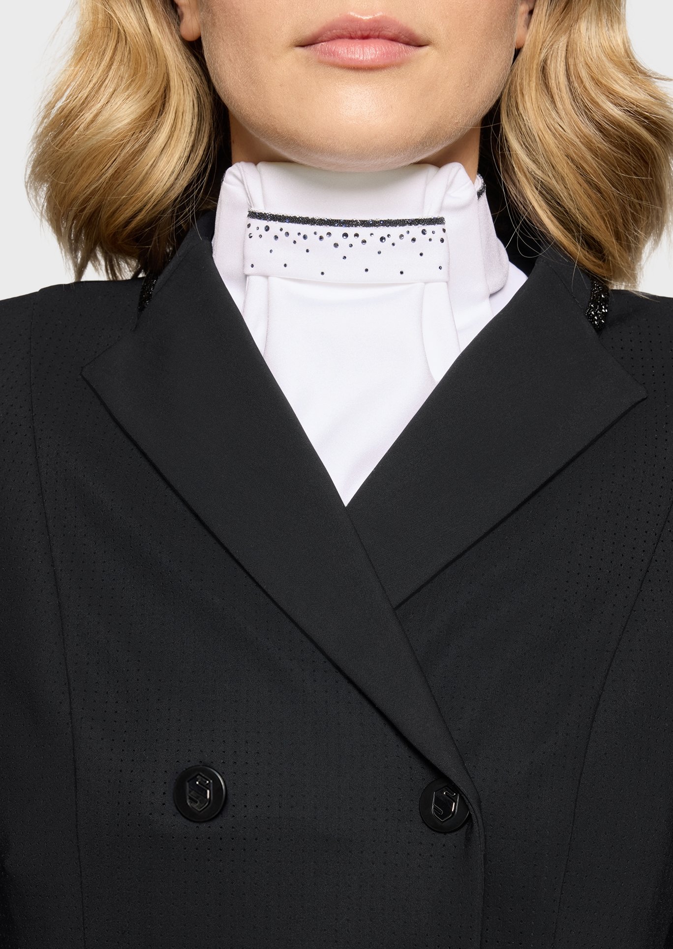 Plastron Crystal Fabric