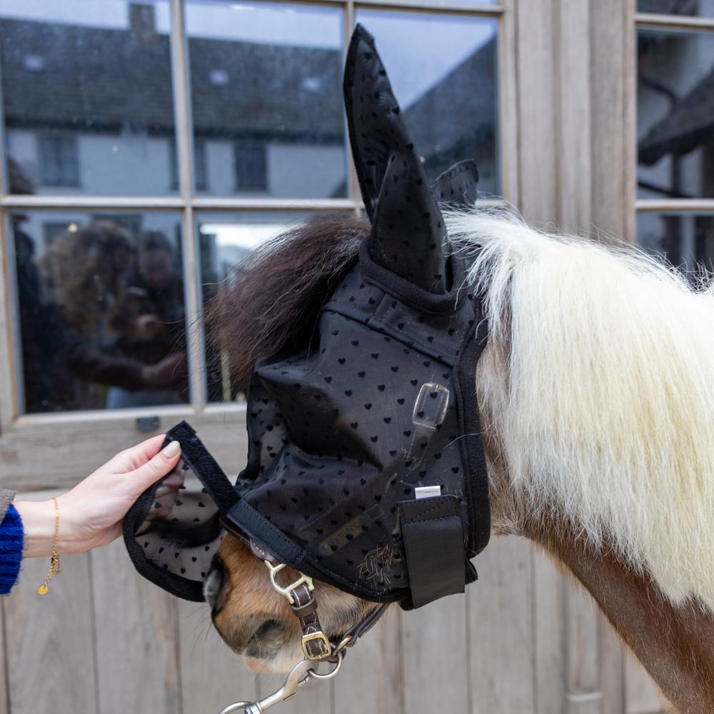 Fly mask Heart with ears and nose