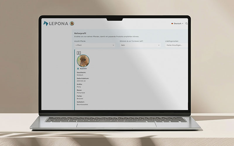 Pferdesteckbrief bei Lepona