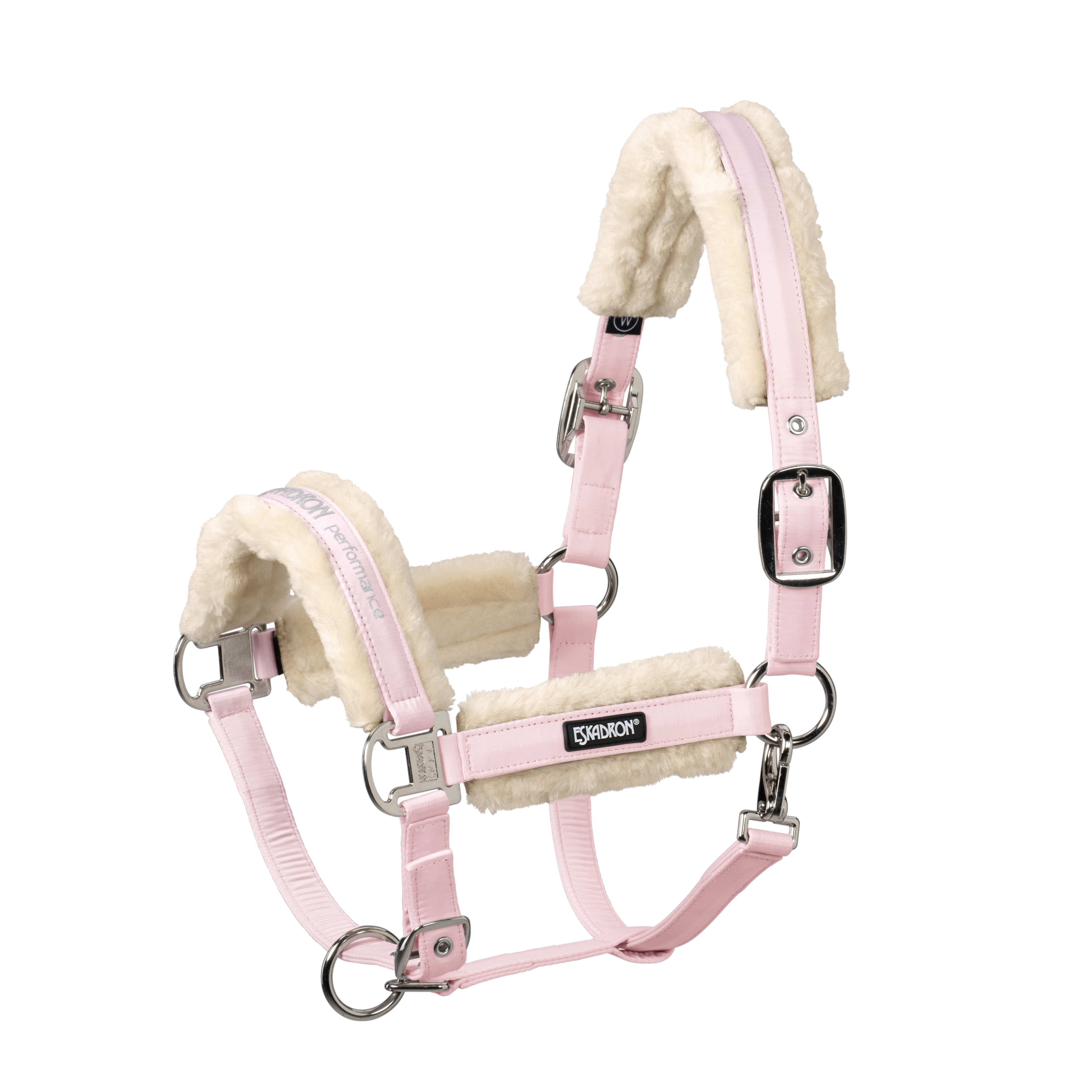 Halter Fauxfur Double Pin