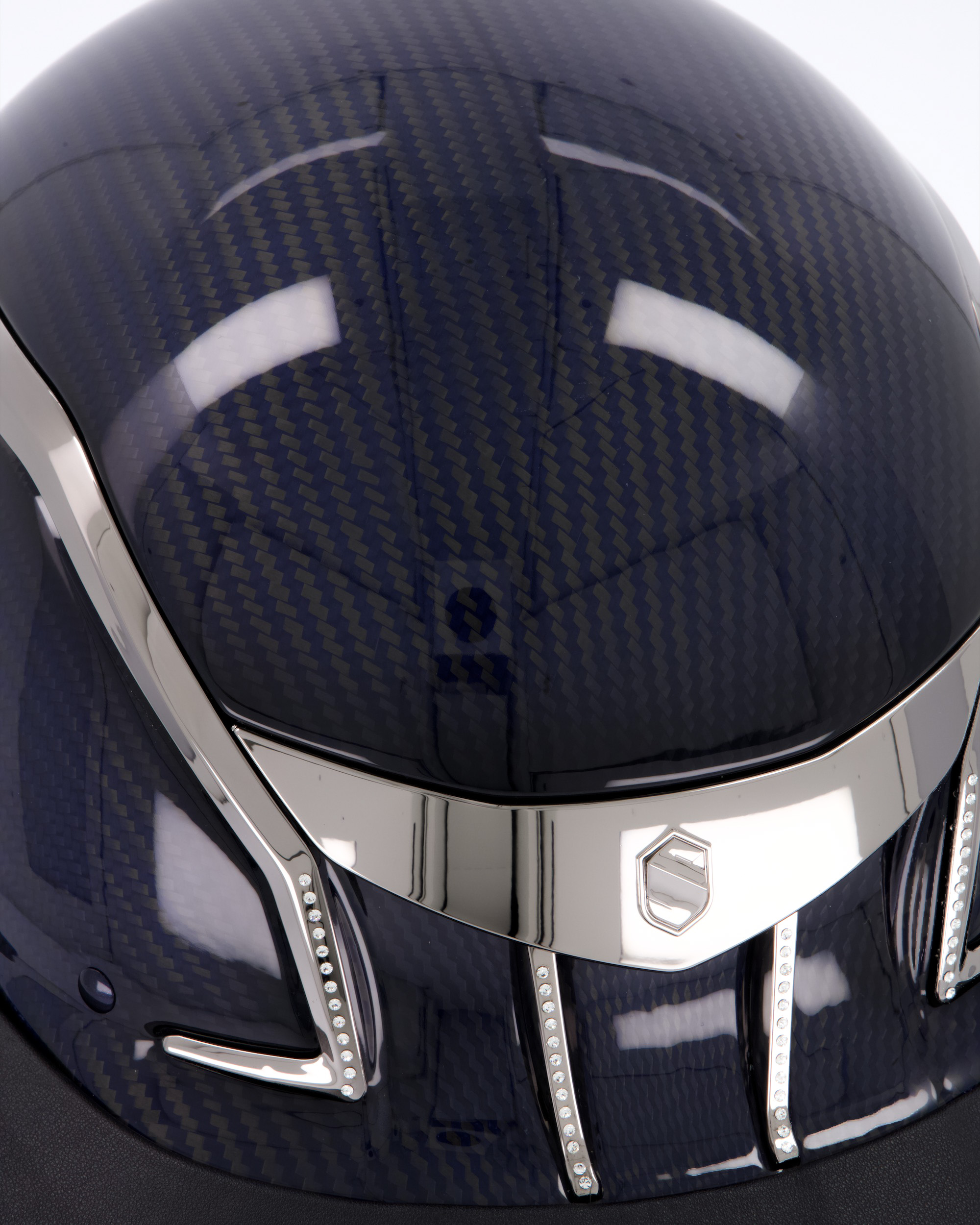 Riding helmet XJ Miss Glossy Swarovski in blue