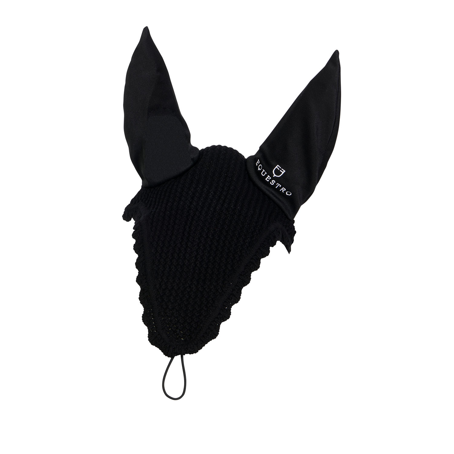 Gestrickte Fliegenhaube mit elastischem Stirnriemen