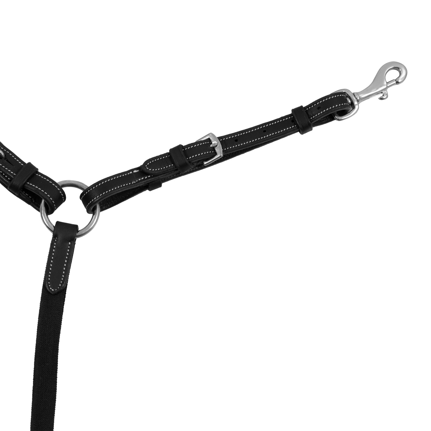 Anatomisches Leder-Vorderzeug mit abnehmbarem Martingal