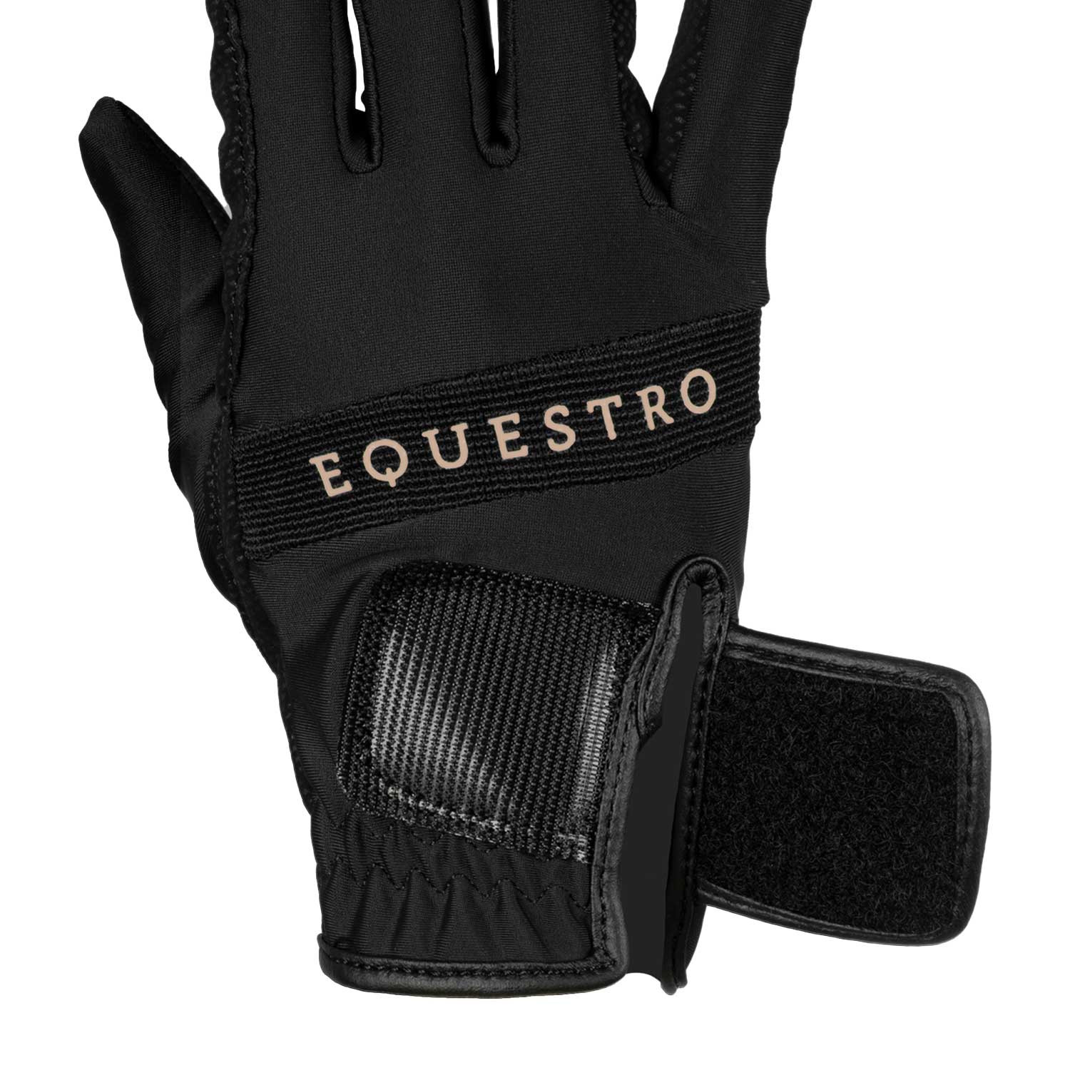Handschuhe aus technischem Gewebe mit mehrfarbigem Logo