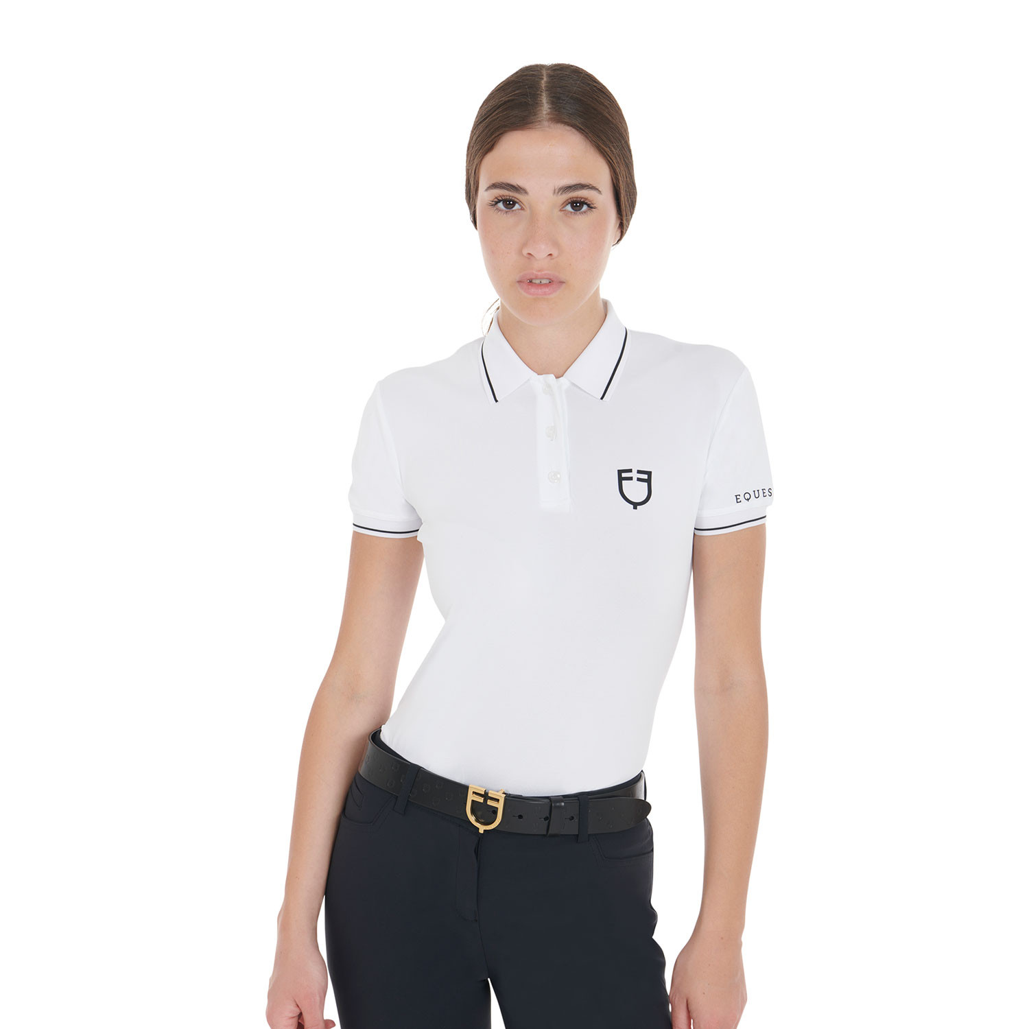 Polo-Shirt Slim Fit aus atmungsaktivem Material