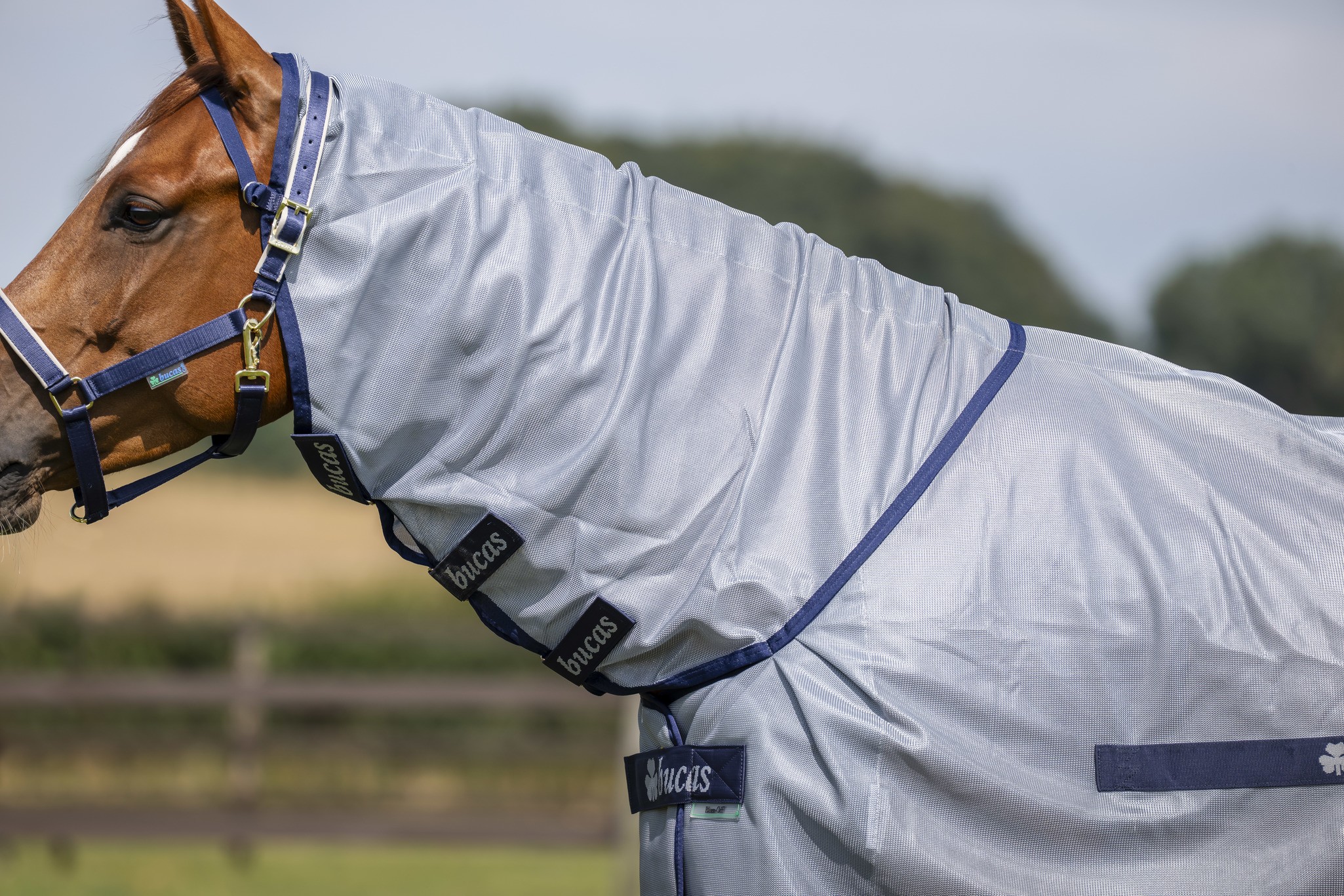 Halsteil Buzz-Off Full Neck in Blue