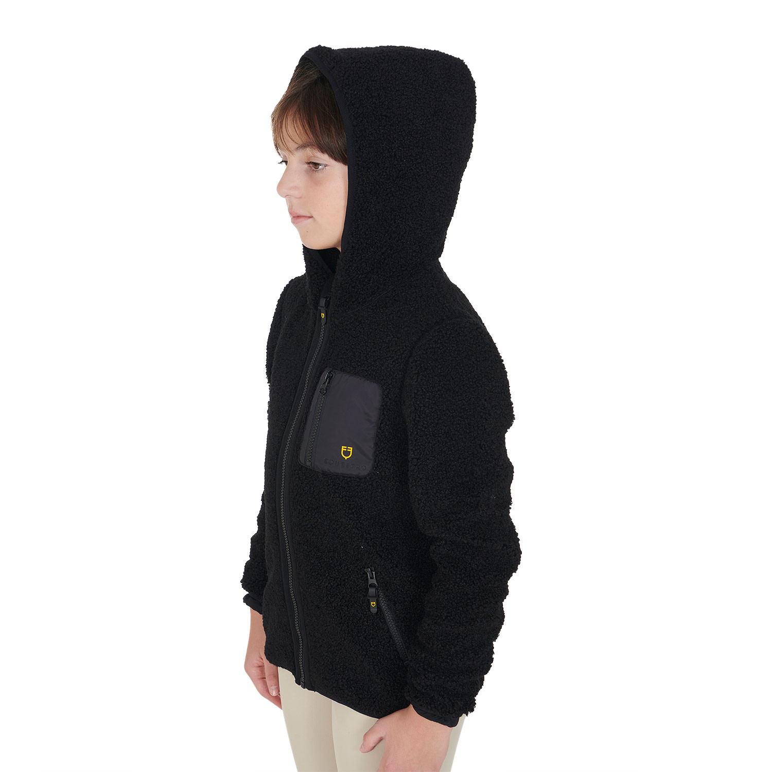Kinder-Fleece-Sweatshirt mit Frontreißverschluss