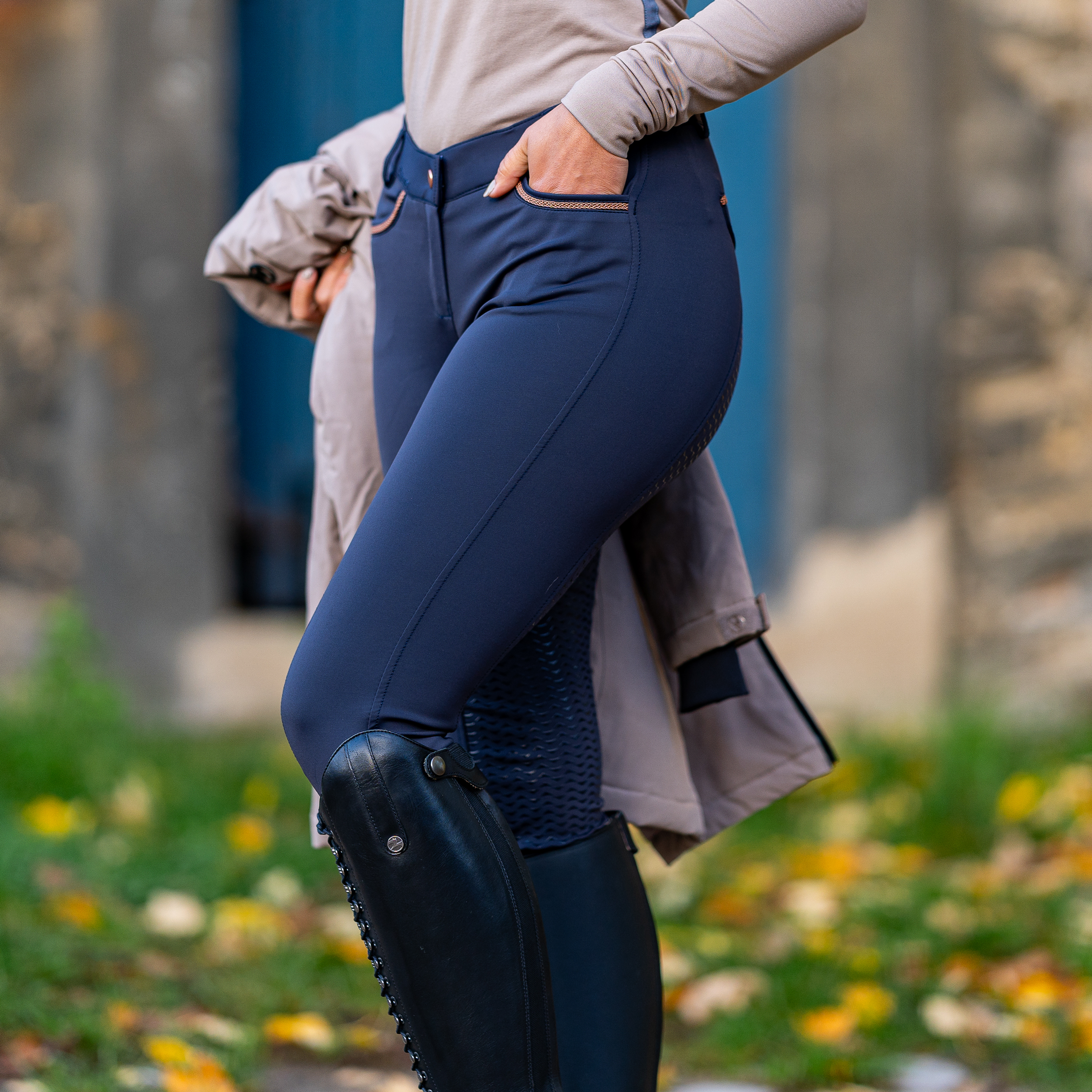Pantalon d'équitation dame Malika avec full grip