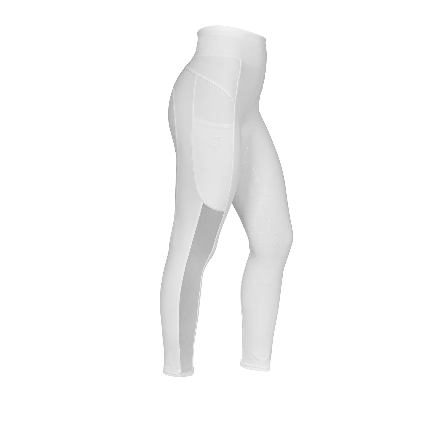 Schmale Damen-Leggings mit Micro-Mesh-Einsätzen