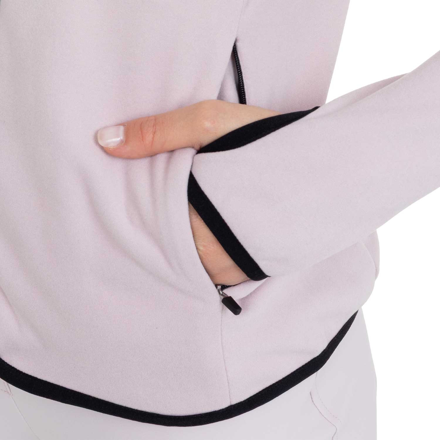 Damen-Fleece-Sweatshirt mit Reißverschluss
