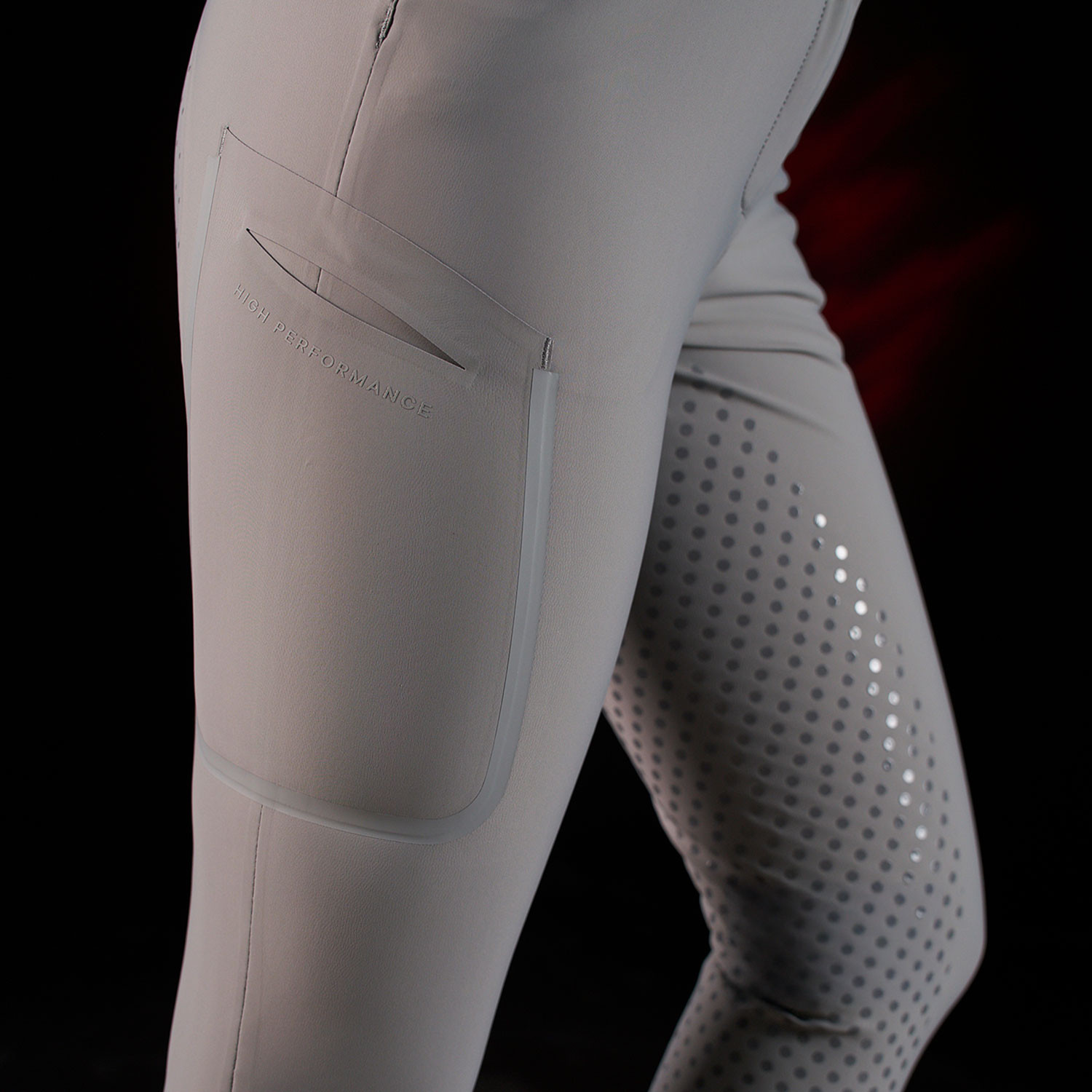 Schmale Damen-Reithose mit Vollbesatz