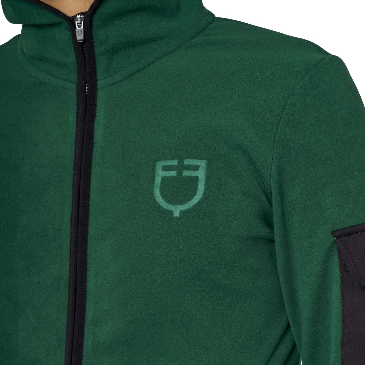 Herren-Fleece-Hoodie mit Reißverschluss