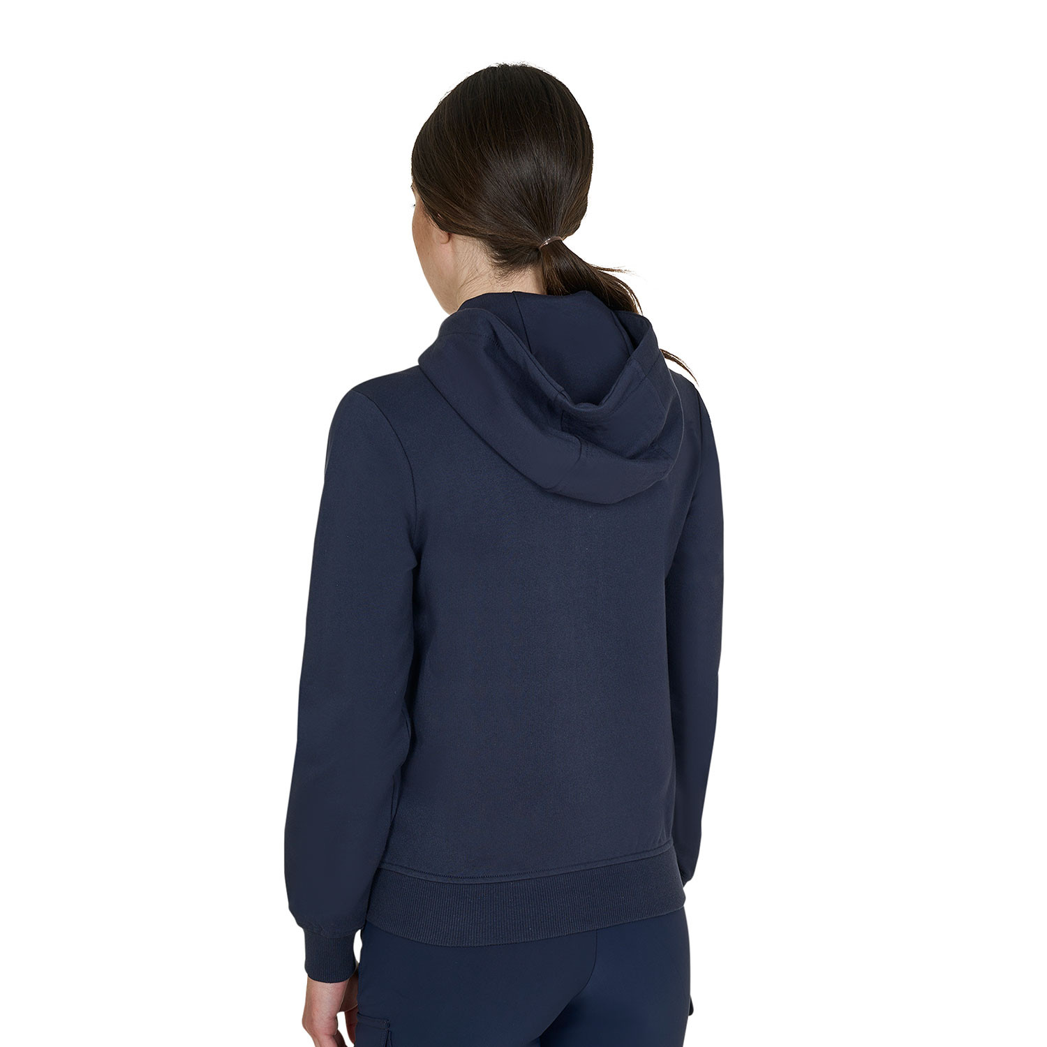 Sweatshirt für Damen mit verstellbarer Kapuze und Reißverschluss