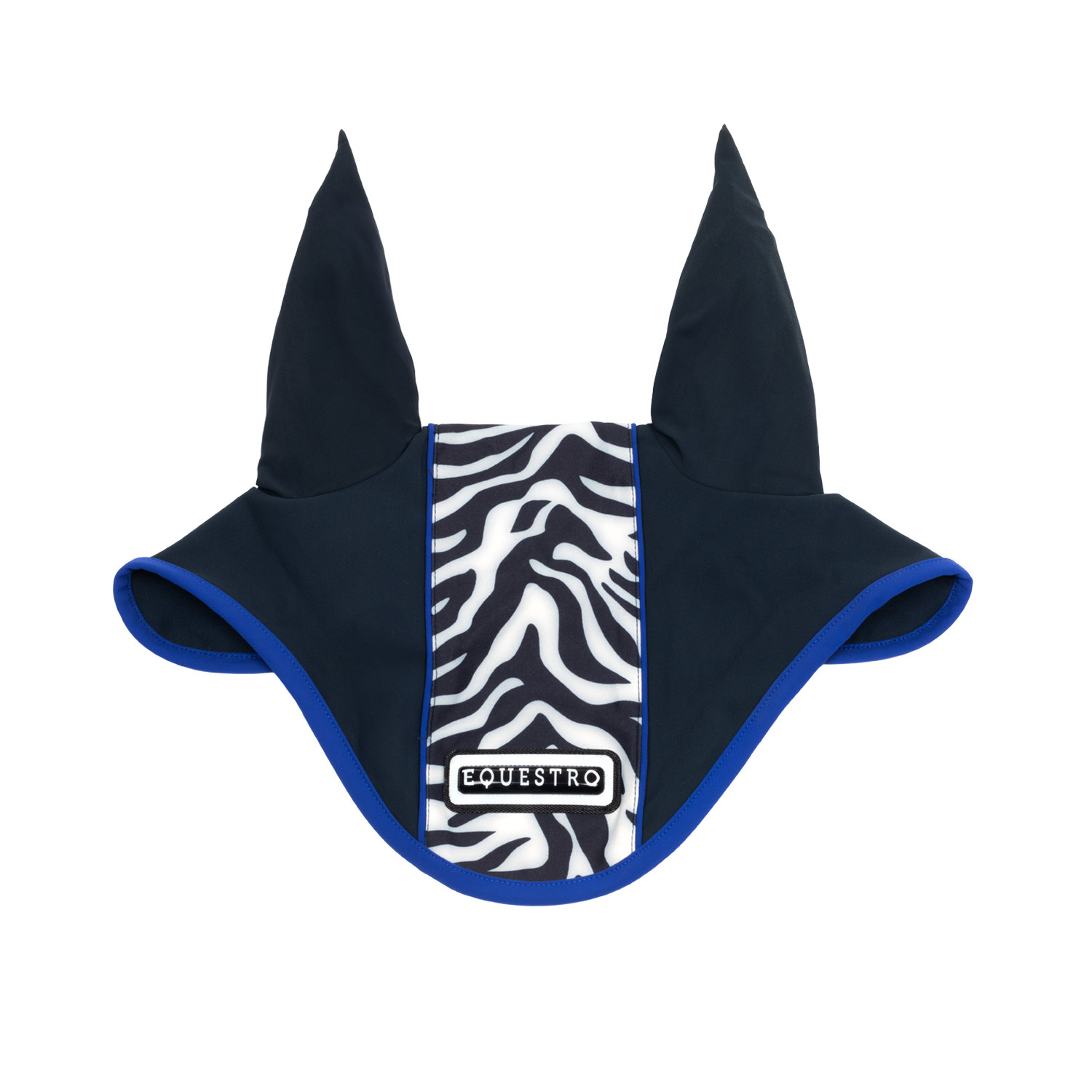 Fliegenhaube aus technischem Gewebe mit Zebra-Mittelstreifen