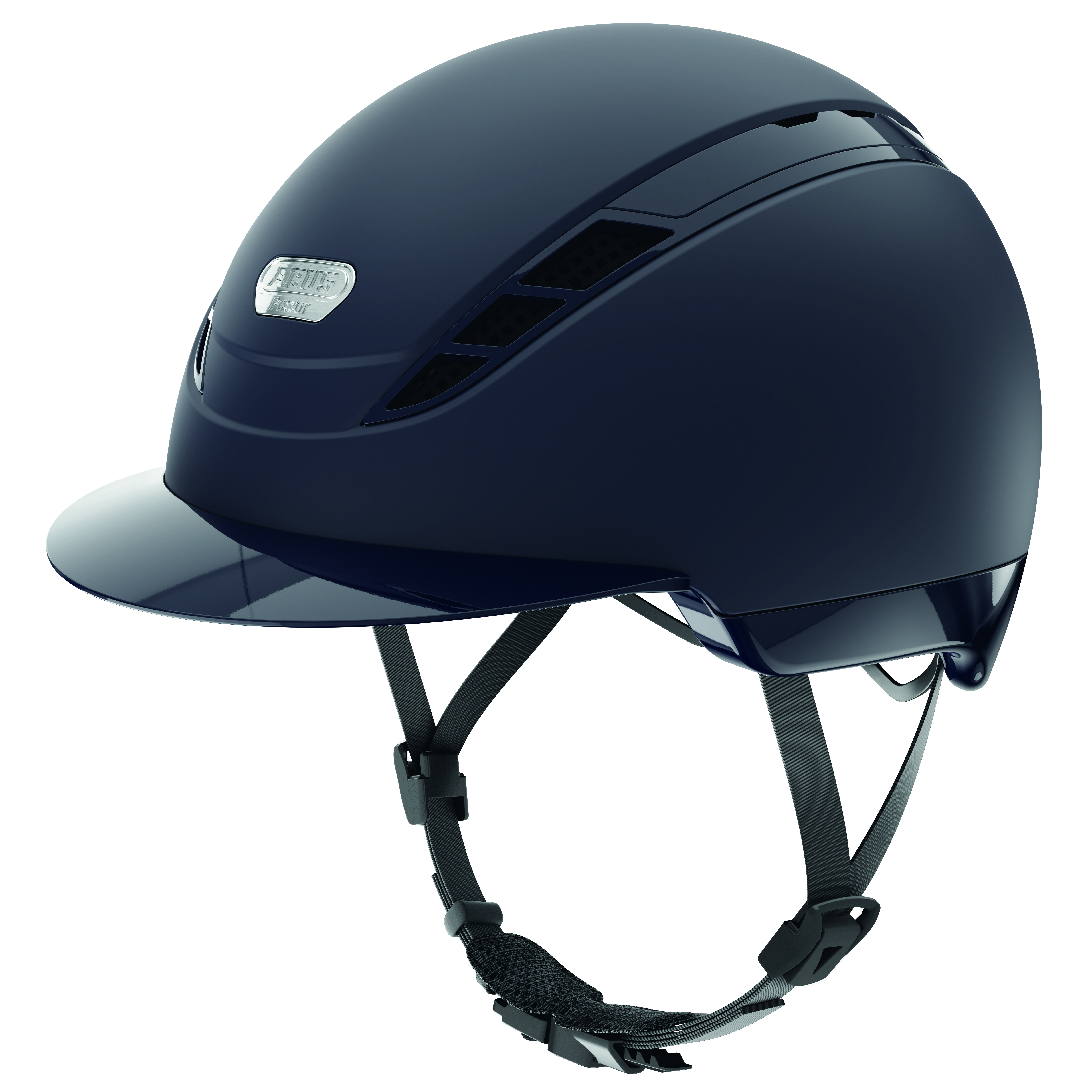 Riding helmet AirDuo in midnight blue children